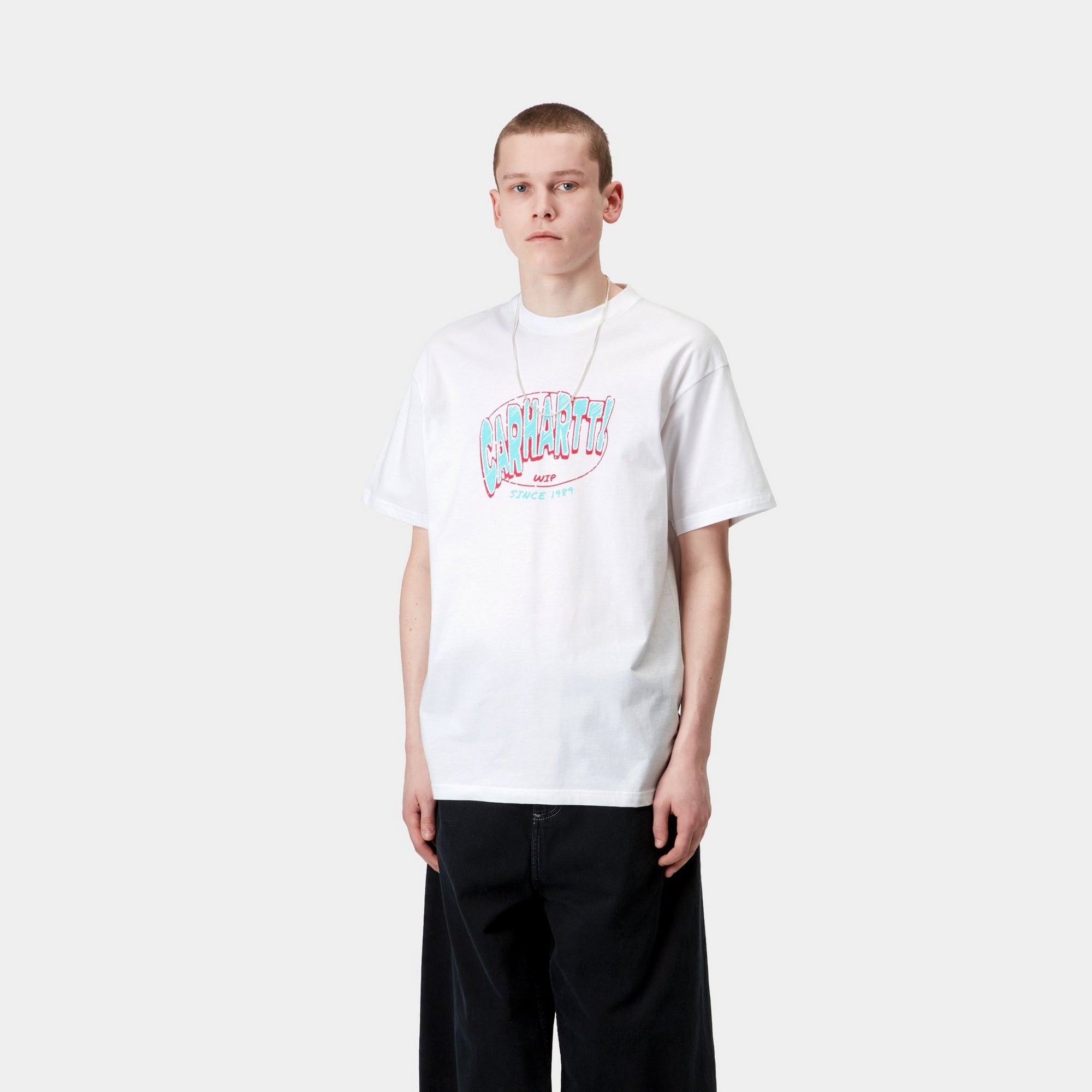 Hot Script T-Shirt for Men & Women | Comfortable Cotton White Tee for Casual Wear, Street Style & Everyday Outfits