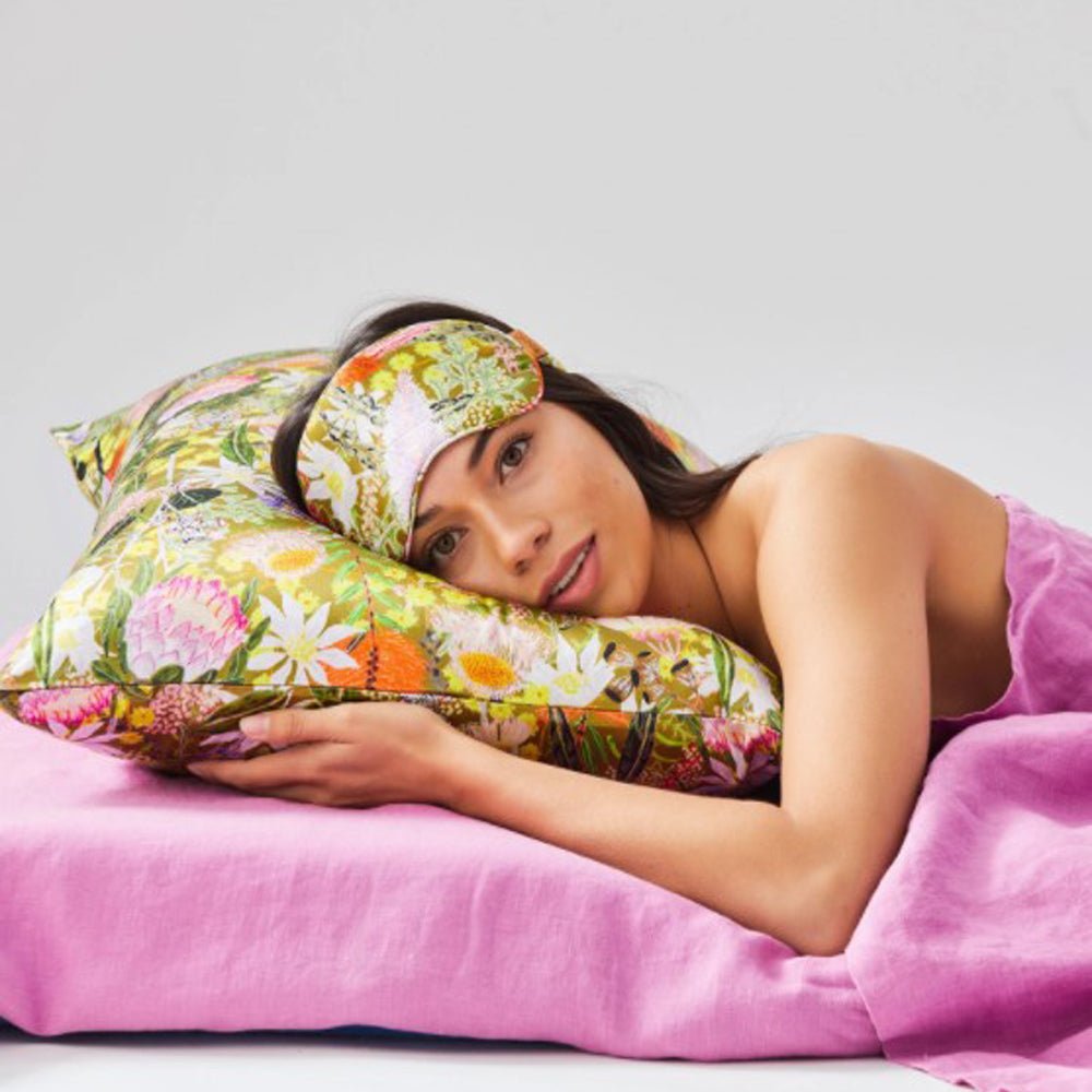 Premium 100% Mulberry Silk Sleep Mask for Women & Men - Soft & Breathable Eye Cover for Travel, Meditation & Deep Sleep