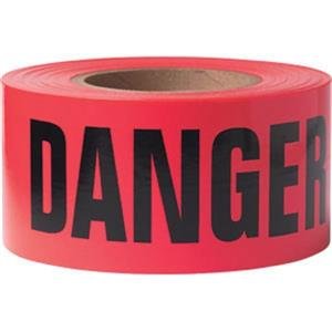 Presco 2.5 mil Caution Barricade Tape - Yellow Safety Warning Tape (19 Rolls per Case) - Perfect for Construction Sites, Hazard Areas & Crime Scene Marking