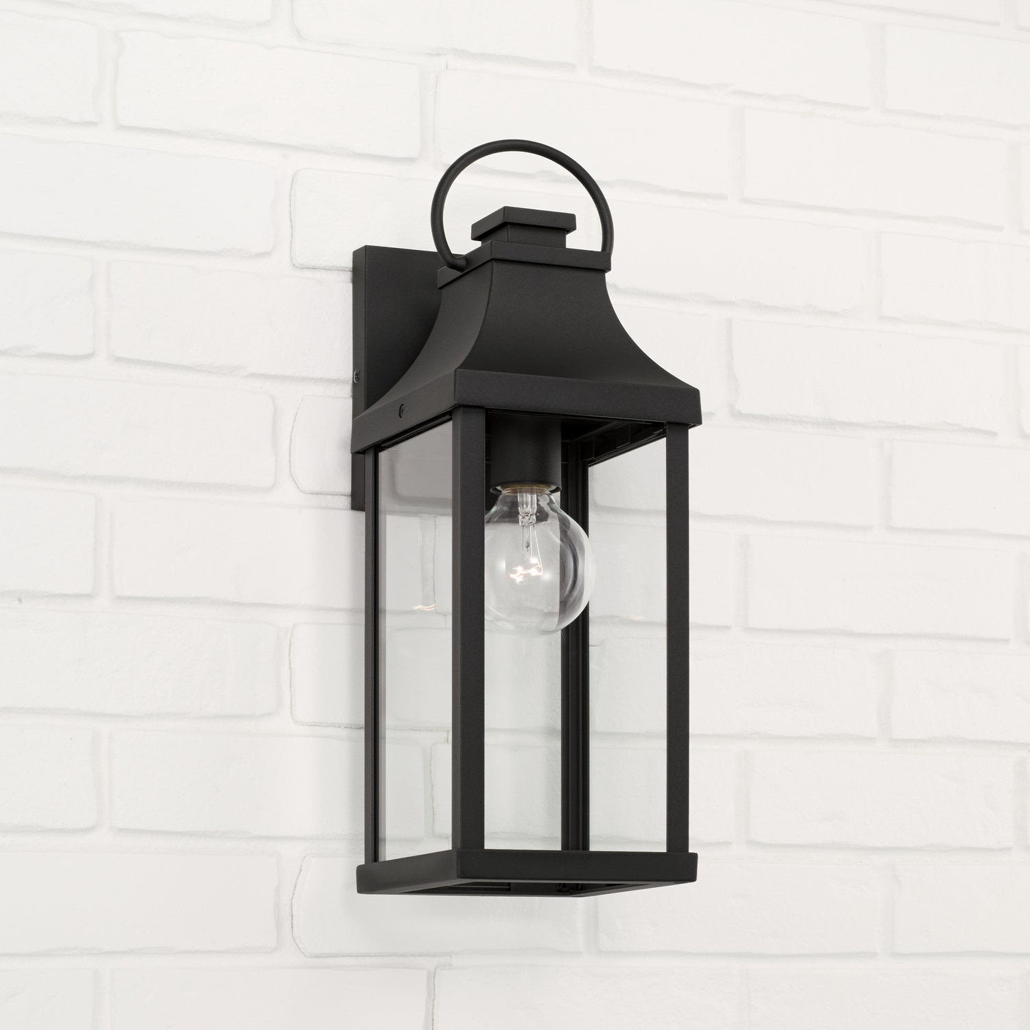 Capital Lighting One Light Outdoor Wall Lantern - Weatherproof Exterior Sconce for Porch, Patio & Garden Lighting | Durable Metal Construction