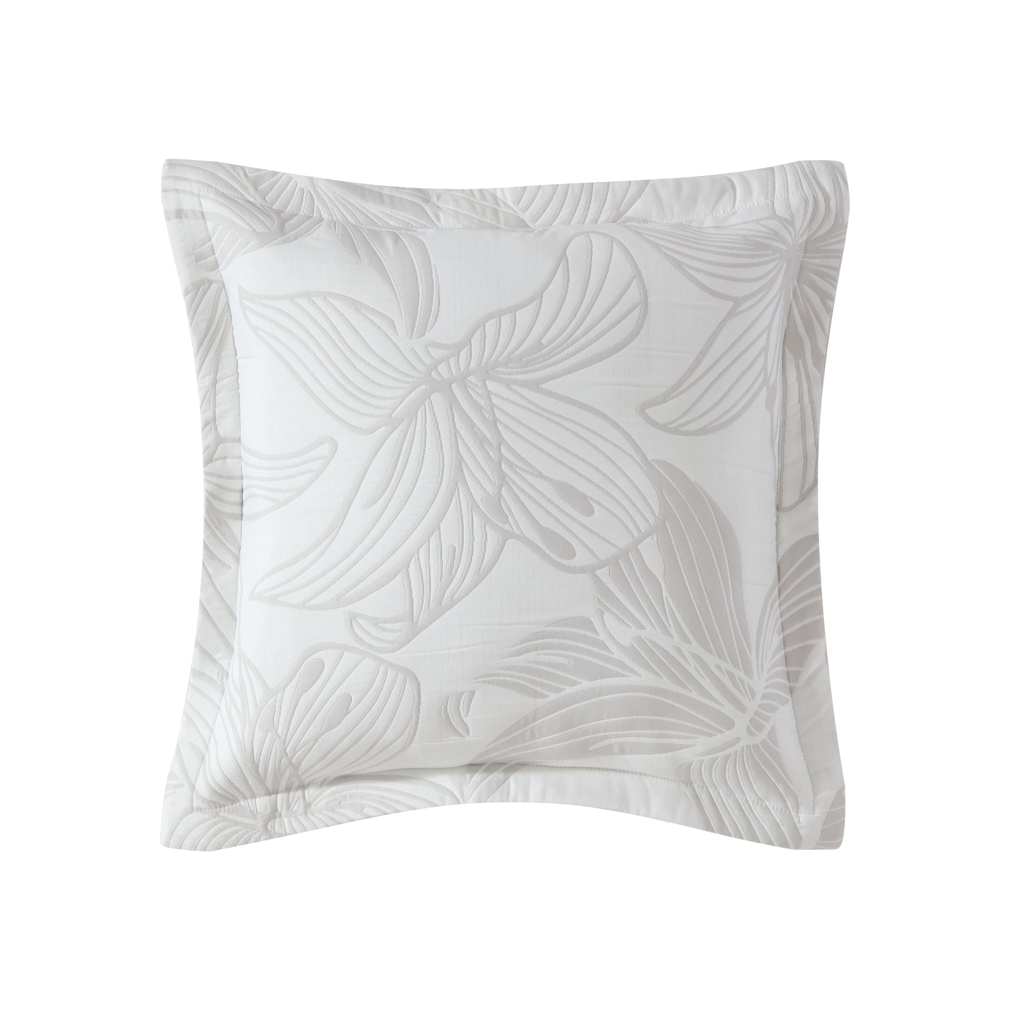 Grace Dove Square Cushion by Logan & Mason Platinum - Luxury Decorative Throw Pillow for Sofa, Bed & Home Decor