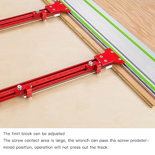 Aluminum Alloy Circular Saw Guide Rail Joining Set - Parallel Guide Rail System for Woodworking & DIY Projects | Linear Motion Track for Precise Cutting (Perfect for Table Saws, Miter Saws & Carpentry Work)