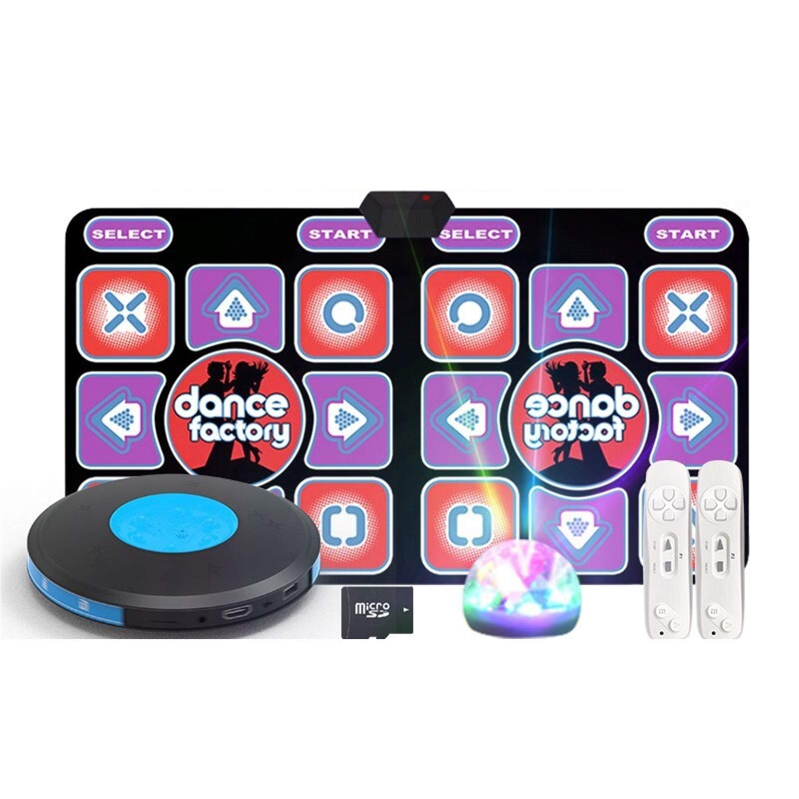 YZZSJC 11mm C Non-Slip Step Dance Mat - Somatosensory Dance Machine Pad for Party Games, Fitness, and Family Fun