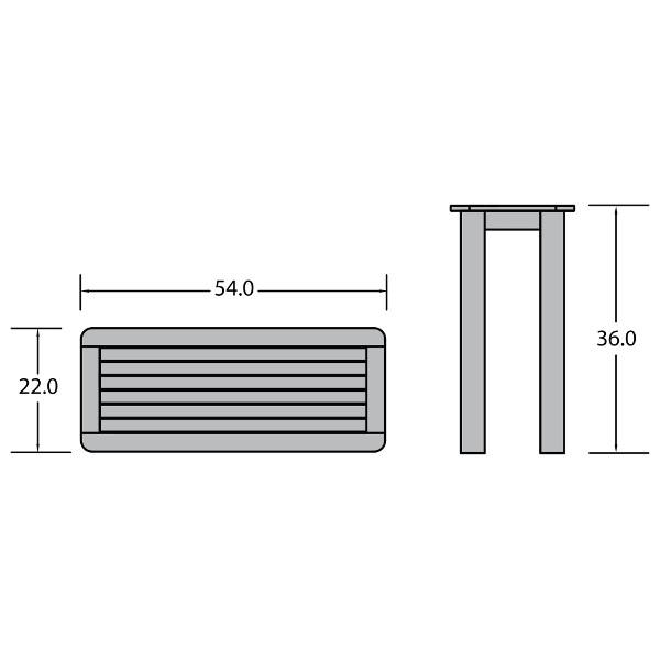 Outdoor Counter Height Sideboard Table - Durable Patio Bar Table for Entertaining, Dining & Outdoor Decor - Perfect for Backyard, Garden & Poolside Use