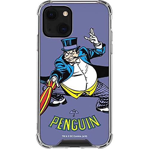 Skinit Clear Phone Case for iPhone 13 - Officially Licensed DC Comics The Penguin Portrait Design | Protective Cover for Everyday Use, Work & Travel
