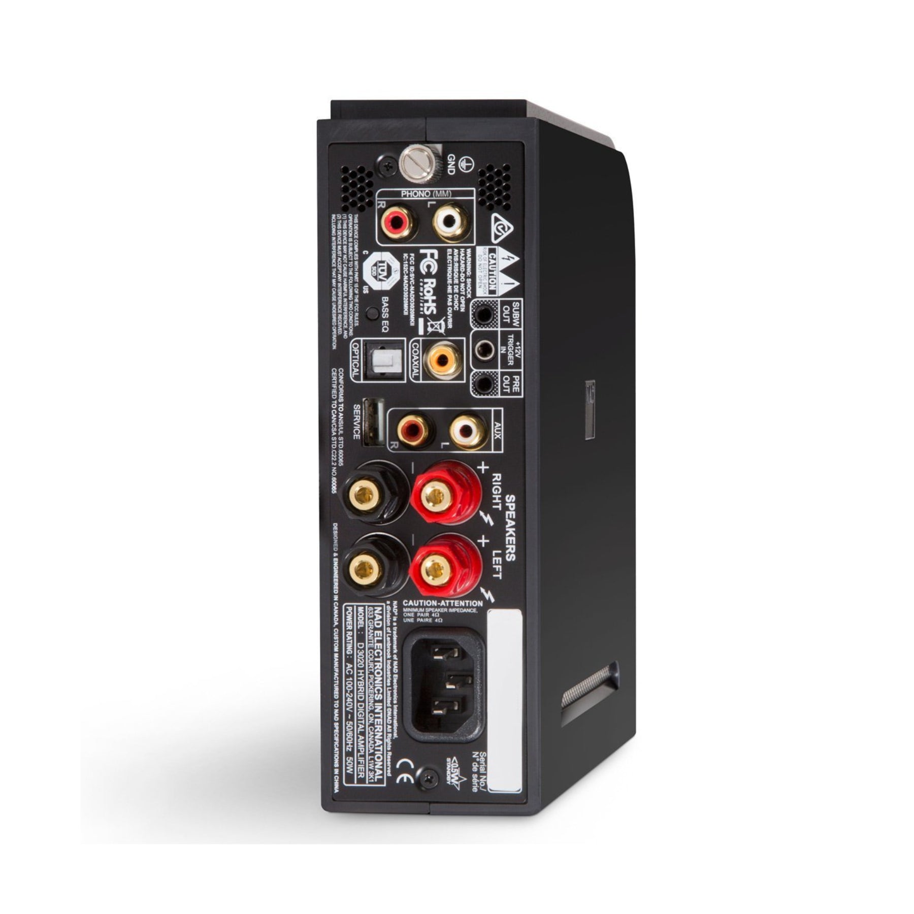 NAD D 3020 V2 Hybrid Digital DAC Amplifier - Hi-Fi Audio System with Bluetooth, USB & Optical Inputs - Perfect for Home Theater, Music Streaming & Desktop Audio Setup (Open Box)