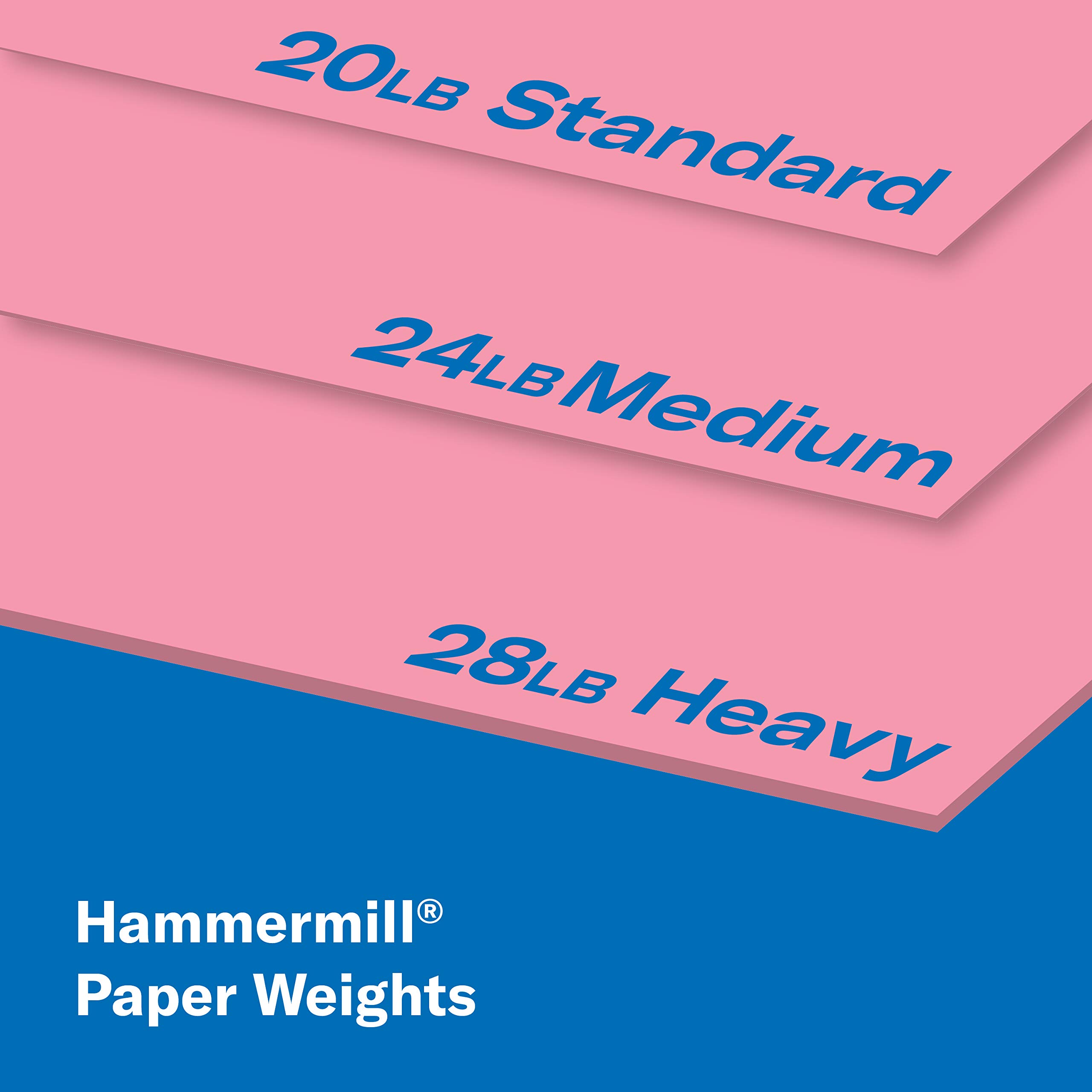 Hammermill 20 lb Cherry Colored Printer Paper, 8.5 x 11 Inches, 500 Sheets/Ream - Pastel Paper for Flyers, Invitations & Craft Projects - Made in USA (102210R)
