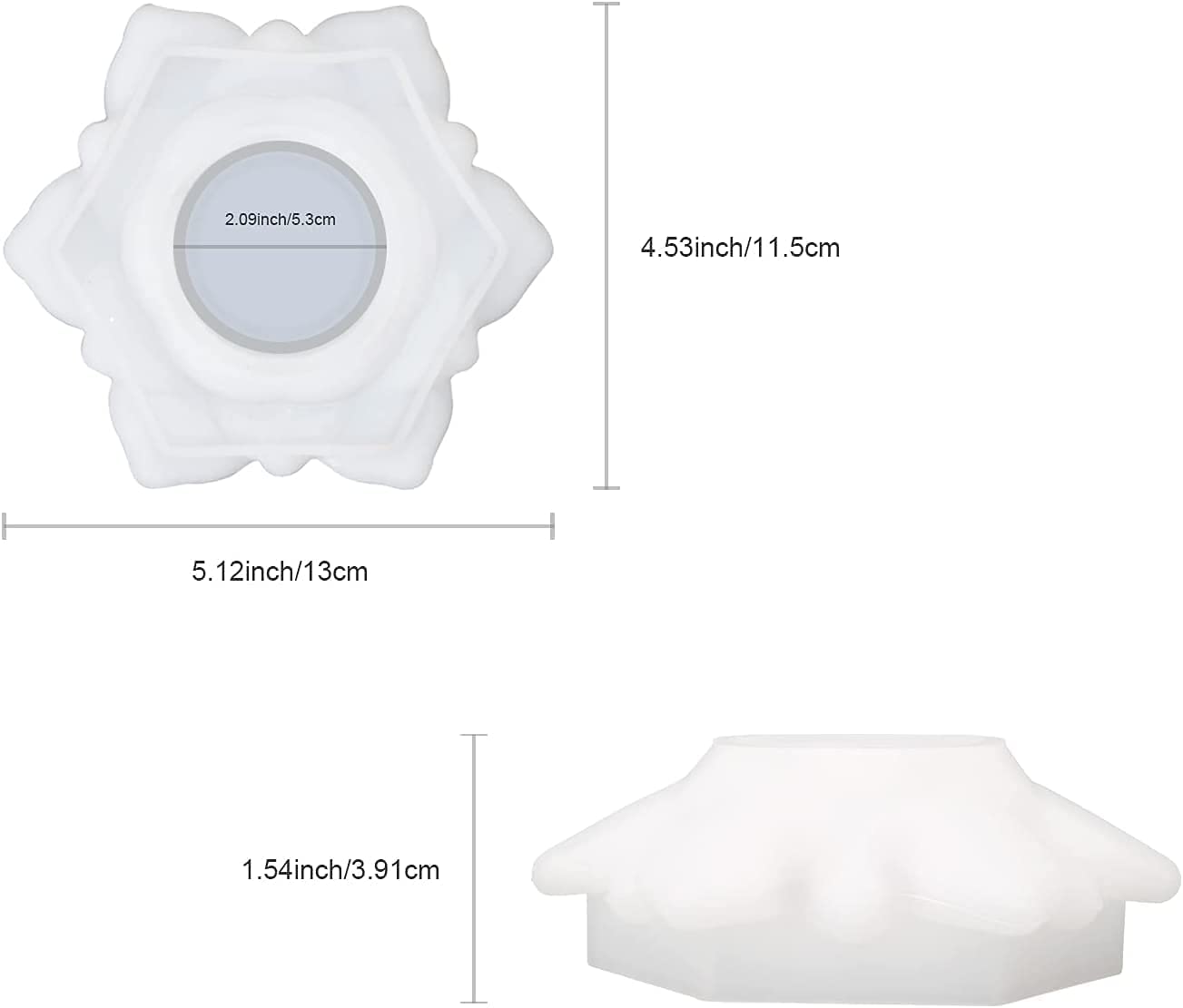 Premium Lotus Flower Silicone Mold for DIY Epoxy Resin Candle Holders & Jewelry Boxes - Handmade Tealight Candle Holder Molds for Home Decor, Table Centerpieces & Wedding Decorations (Pack of 1) - Perfect for Crafting, Gift Making & Boho Home Decor