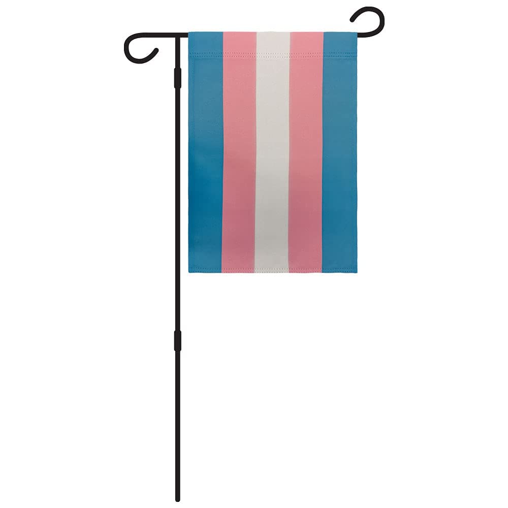 12x18 Double Sided Transgender LGBT+ Pride Garden Flag - Rainbow LGBTQ+ Yard Decoration for Porch, Garden & Home Decor | Perfect for Pride Month, Parades & Ally Support