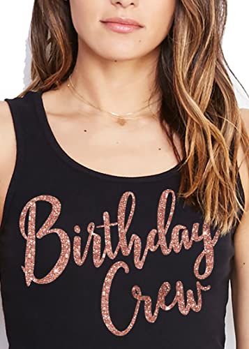 Birthday Crew Tank Top (Black)
