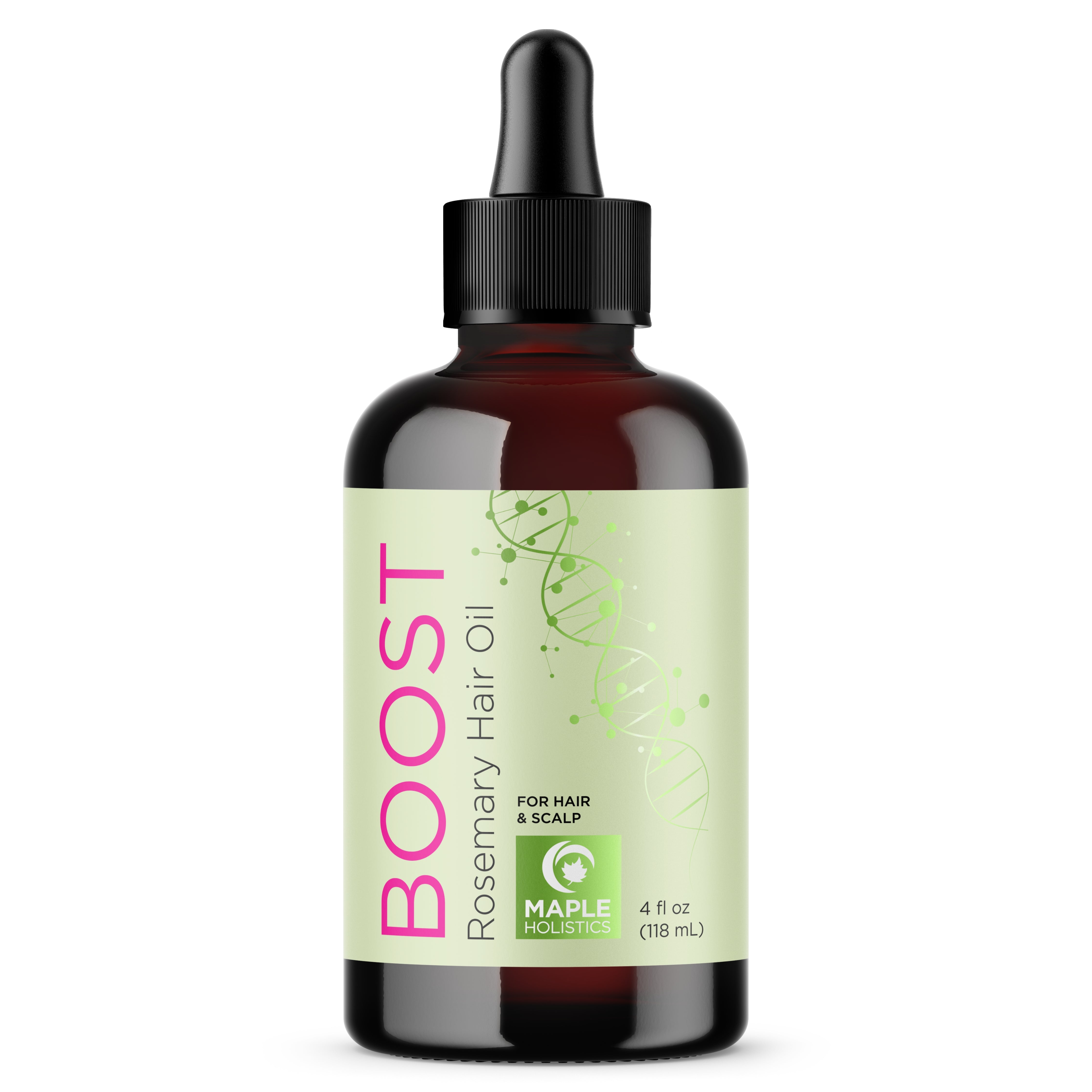BOOST Rosemary Hair Oil for Hair Growth & Thickness - Natural Scalp Treatment for Dry, Damaged Hair - Perfect for Daily Use & Styling