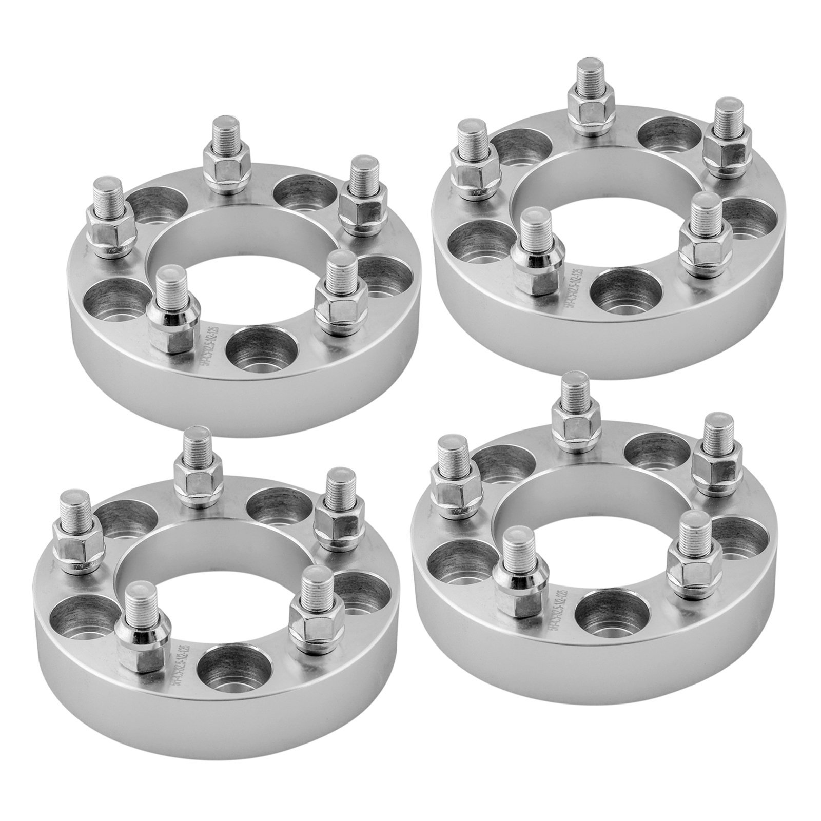 **1.25 Inch 5x4.5 Wheel Spacers (4PC) with 1/2