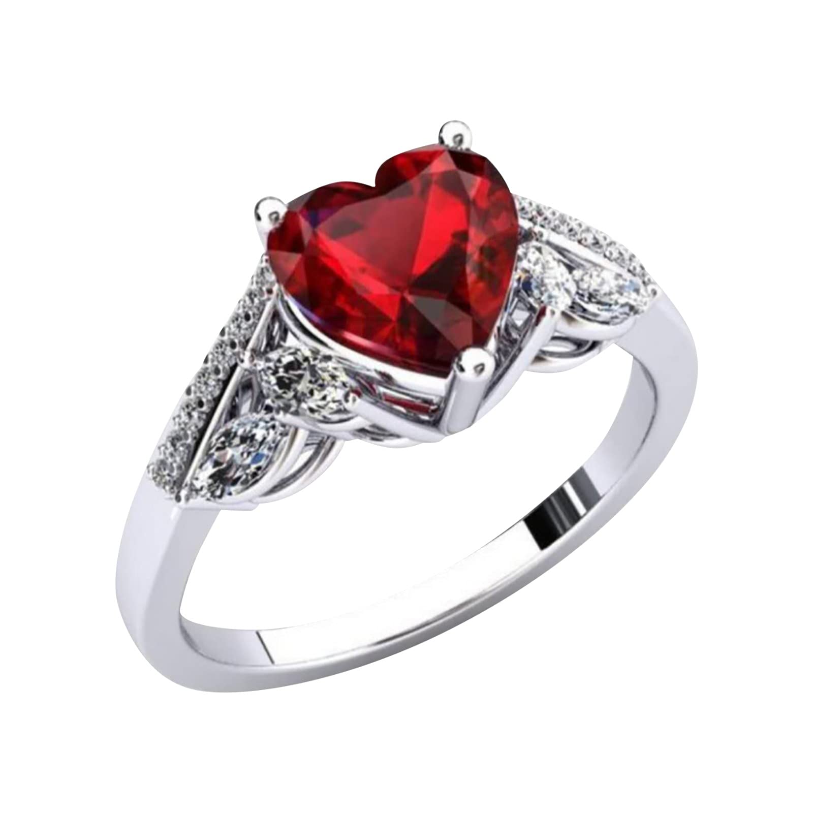 6-10 Pack Women's Wedding Rings Set - Alloy Zircon Colorful Stackable Rings for Women & Girls - Perfect Jewelry Gift for Brides, Anniversaries & Special Occasions
