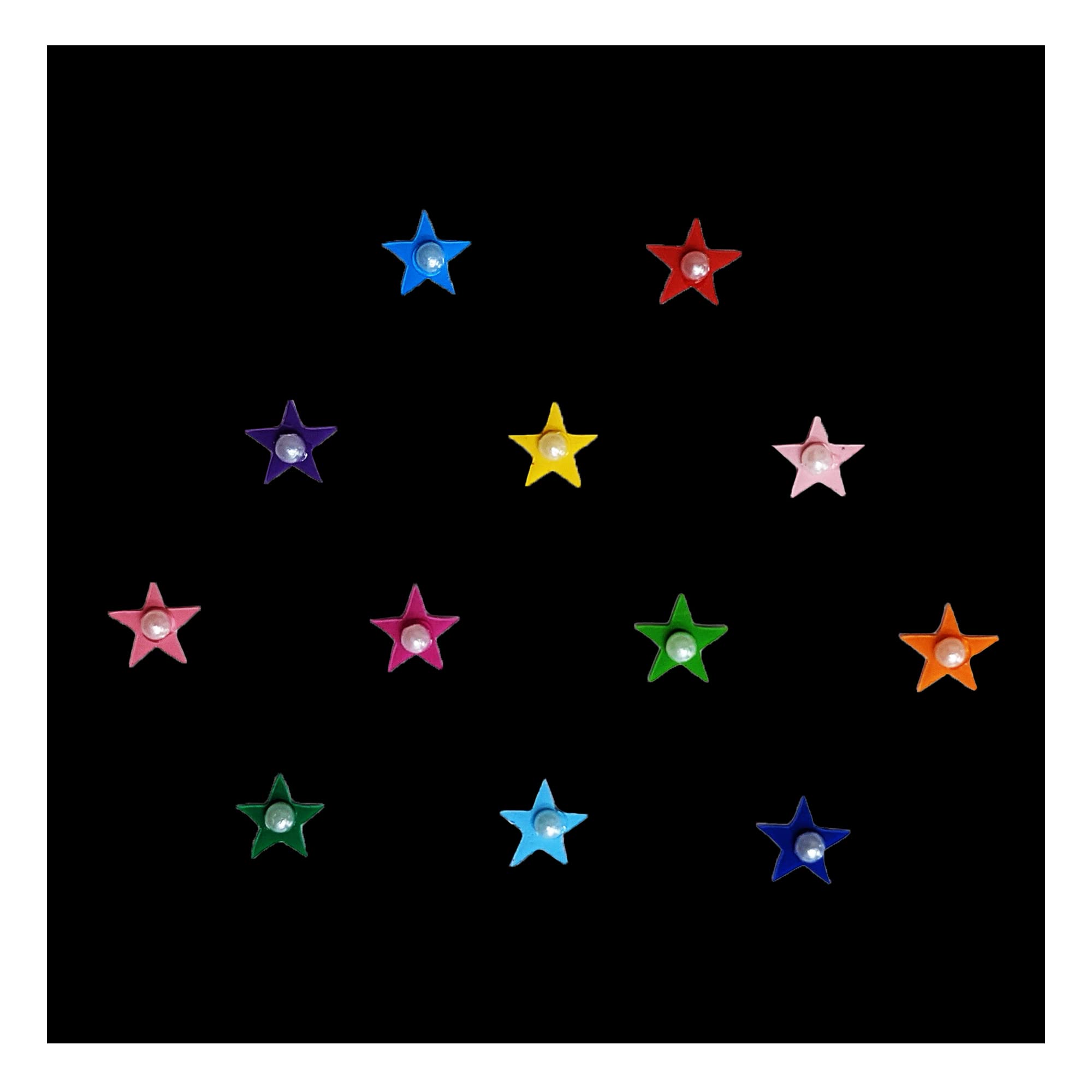 Comet Busters Cute Star-Shaped Baby Bindi Stickers for Kids - 6mm Face Decoration (Pack of 10) - Perfect for Birthday Parties, Halloween Costumes & Indian Festivals
