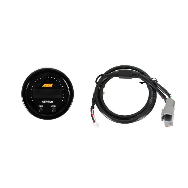 AEM X Series AEMnet Can Bus Gauge Kit - Digital Dashboard Display for Performance Racing & Car Tuning - Perfect for Track Days, Drag Racing, and Street Performance Vehicles