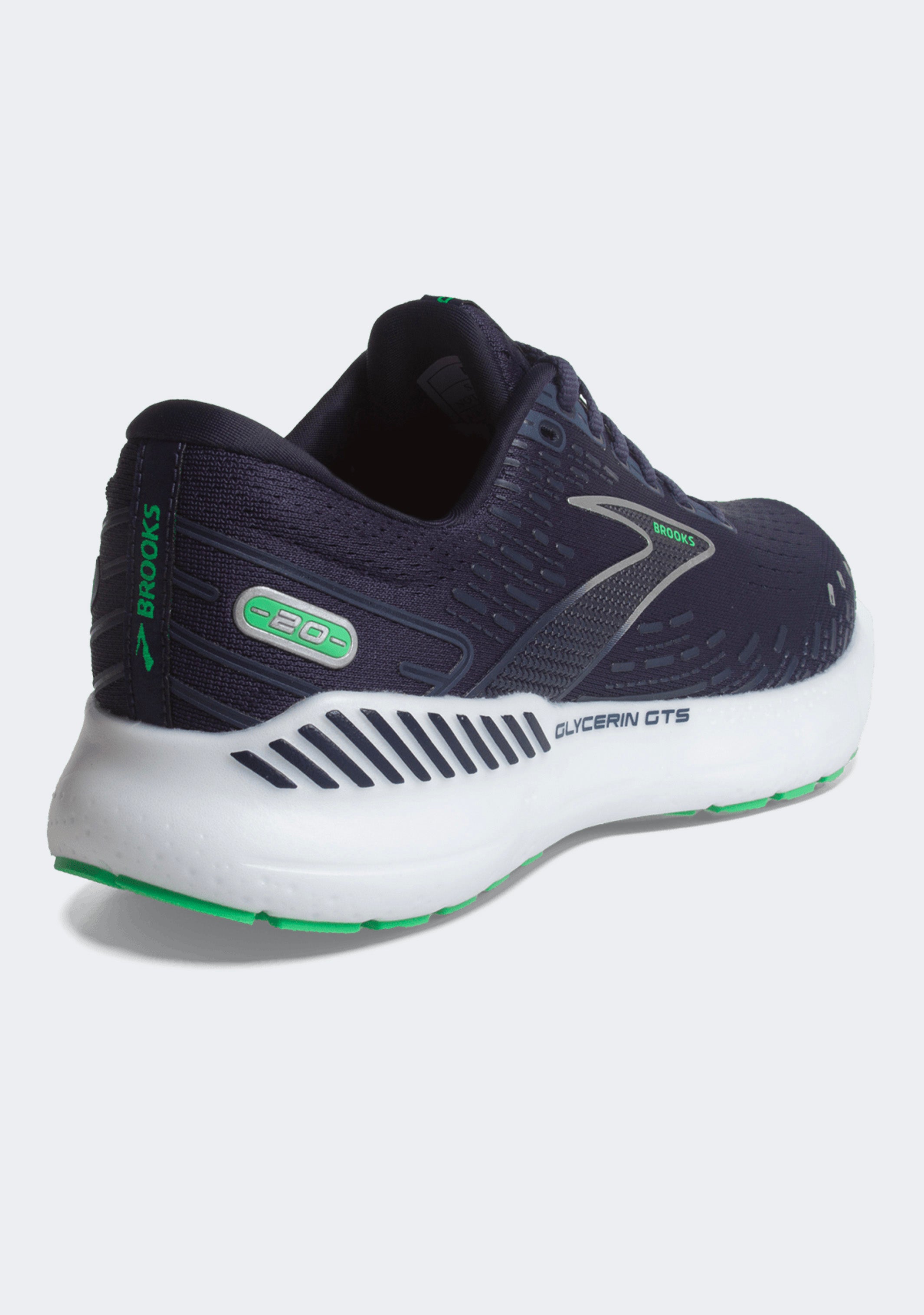 Brooks Men's Glycerin GTS 20 Running Shoes - Maximum Cushion & Stability for Road Running, Jogging & Training - Lightweight Supportive Sneakers for Men