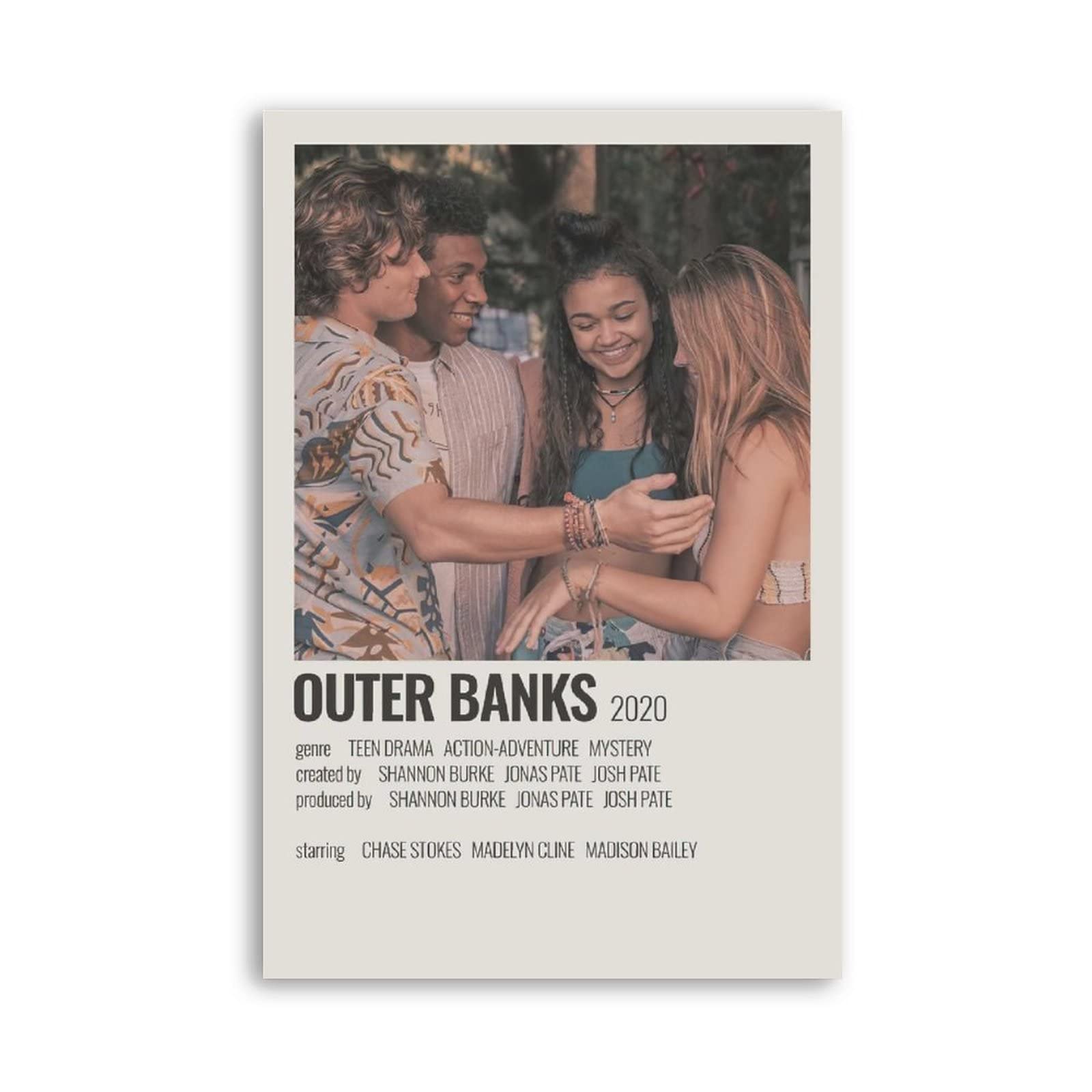 Outer Banks Aesthetic Movie Poster Canvas Print - 08x12inch (20x30cm) Unframed Wall Art for Bedroom, Office & Home Decor - Perfect Gift for Teens & Fans