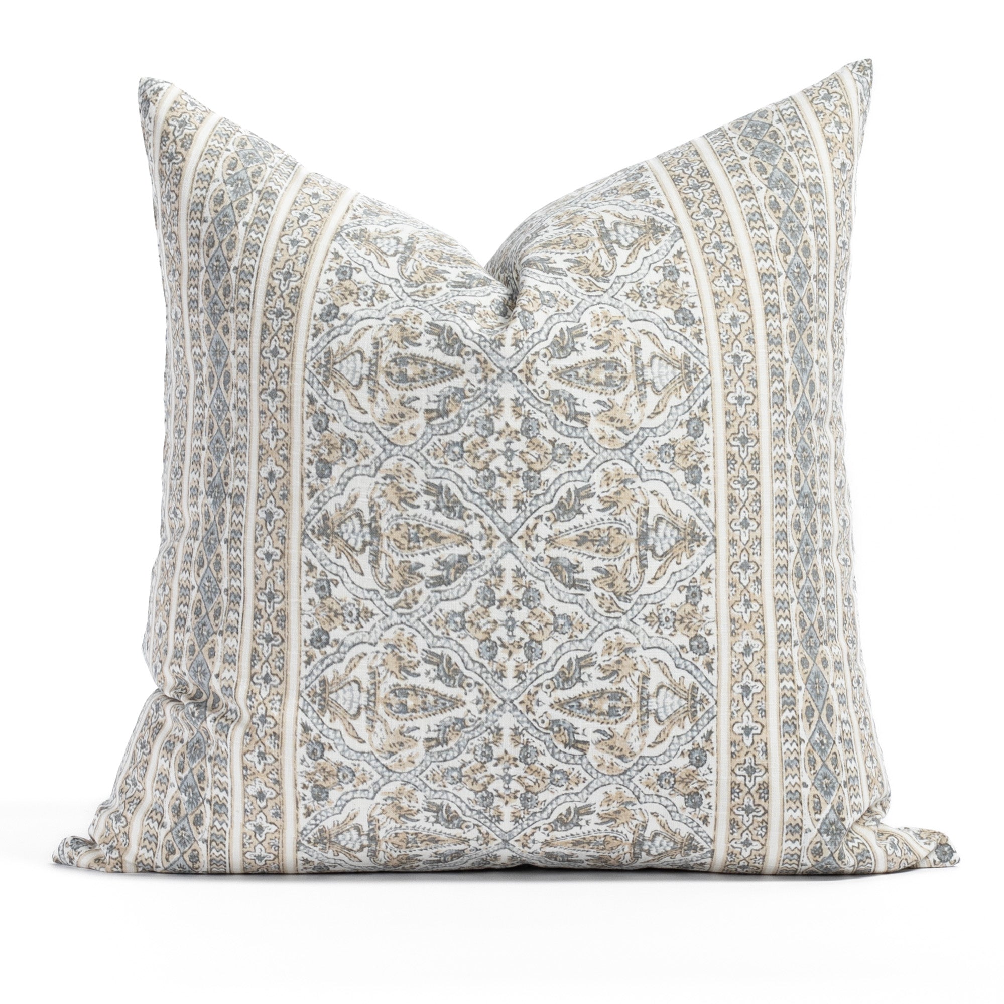 20x20 Linen Pillow Cover - Natural Cotton Decorative Throw Pillow for Sofa, Bed & Home Decor