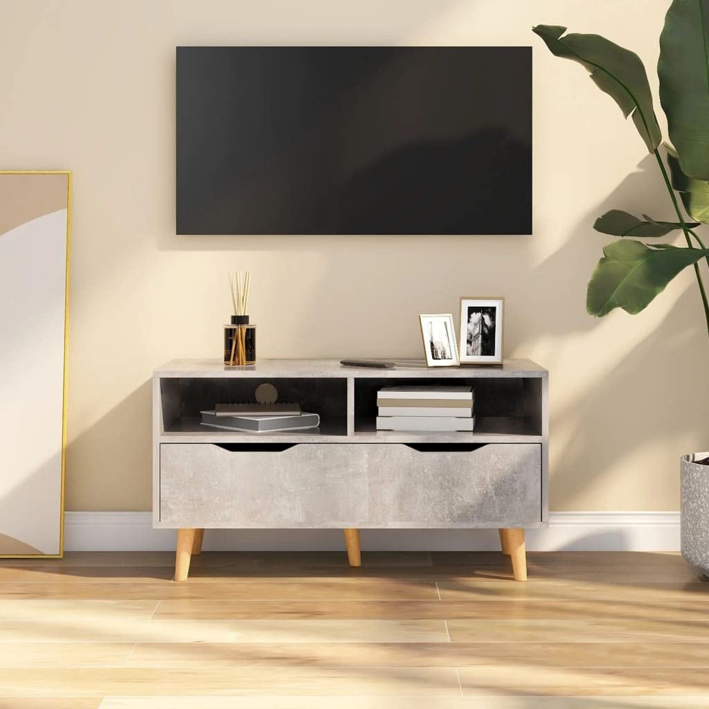 Modern TV Console Media Cabinet - 35.4