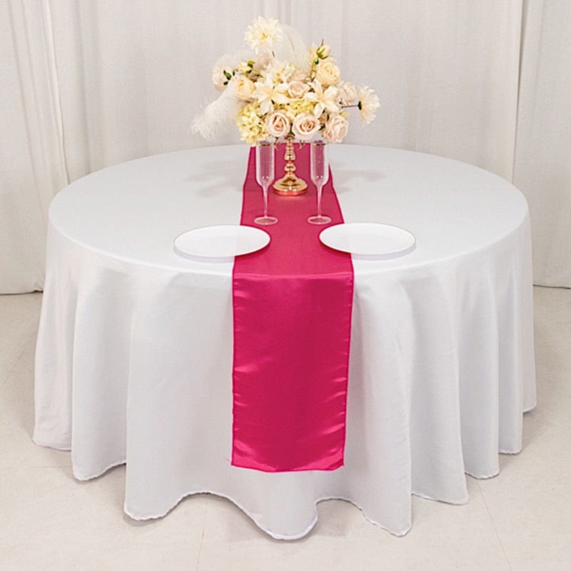 12x108 Lamour Satin Table Runner - Elegant Dining Table Decor for Weddings, Parties & Special Events - Premium Polyester Fabric with Glossy Finish - Perfect for Holiday Dinners & Formal Occasions