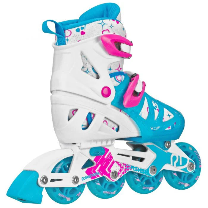 RDS Tracer Kids Adjustable Rollerblades - Lightweight Inline Skates for Boys & Girls with Size Adjustment - Perfect for Outdoor Play, Park Skating & Birthday Gifts