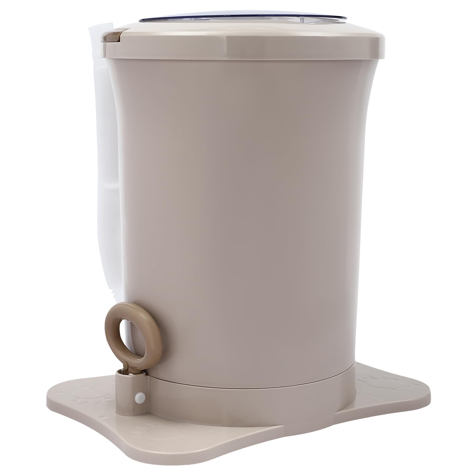 Portable Foot Operated Dryer | 3.17Gal Manual Spin Dryer | Compact Hand-Operated Mini Dryer Machine for Camping, RV, Apartments & Small Spaces | Apricot Color | Ideal for Laundry, Delicates & Quick Drying