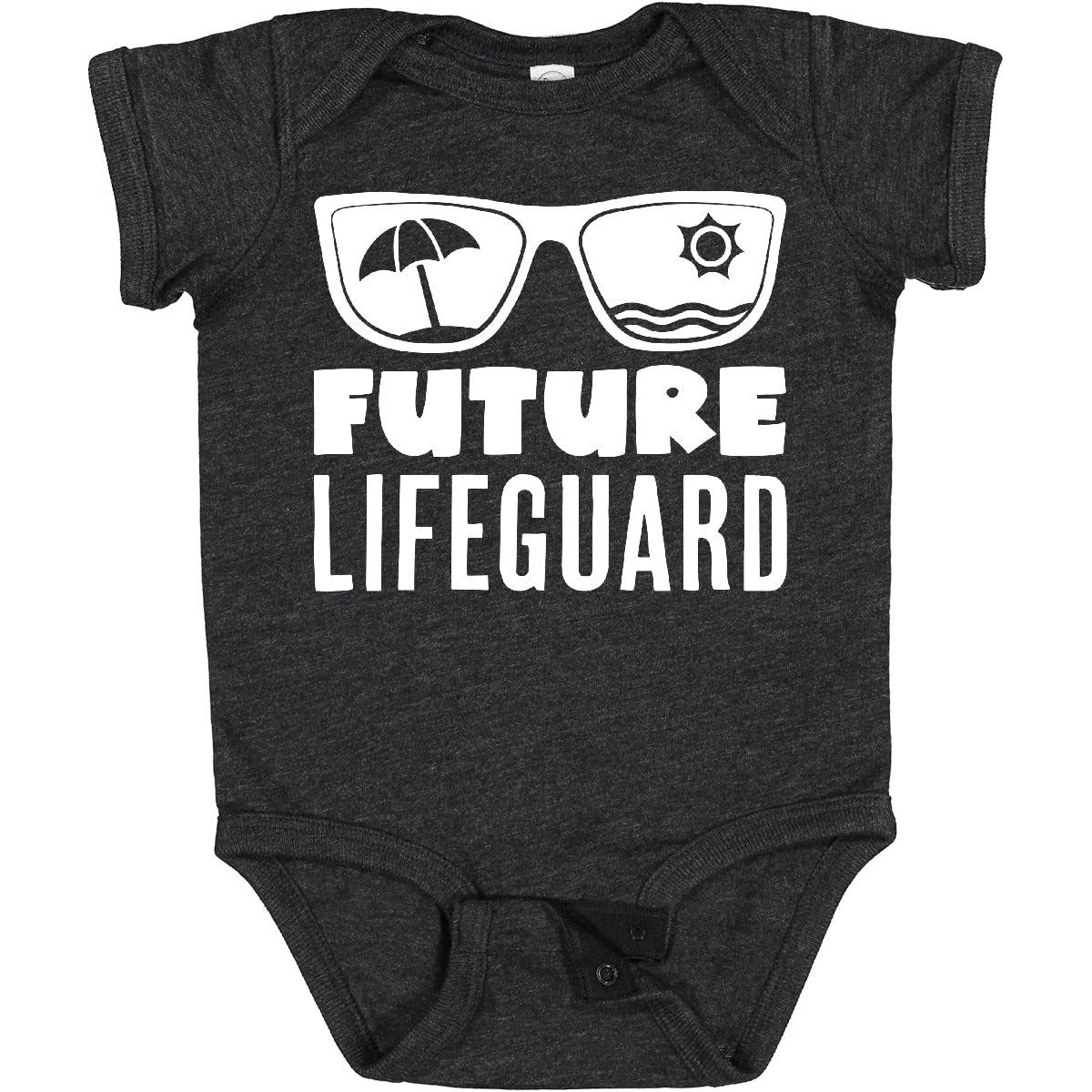 Inktastic Future Lifeguard Sunglasses Baby Bodysuit - Cute Infant One-Piece for Beach, Pool & Summer Outfits
