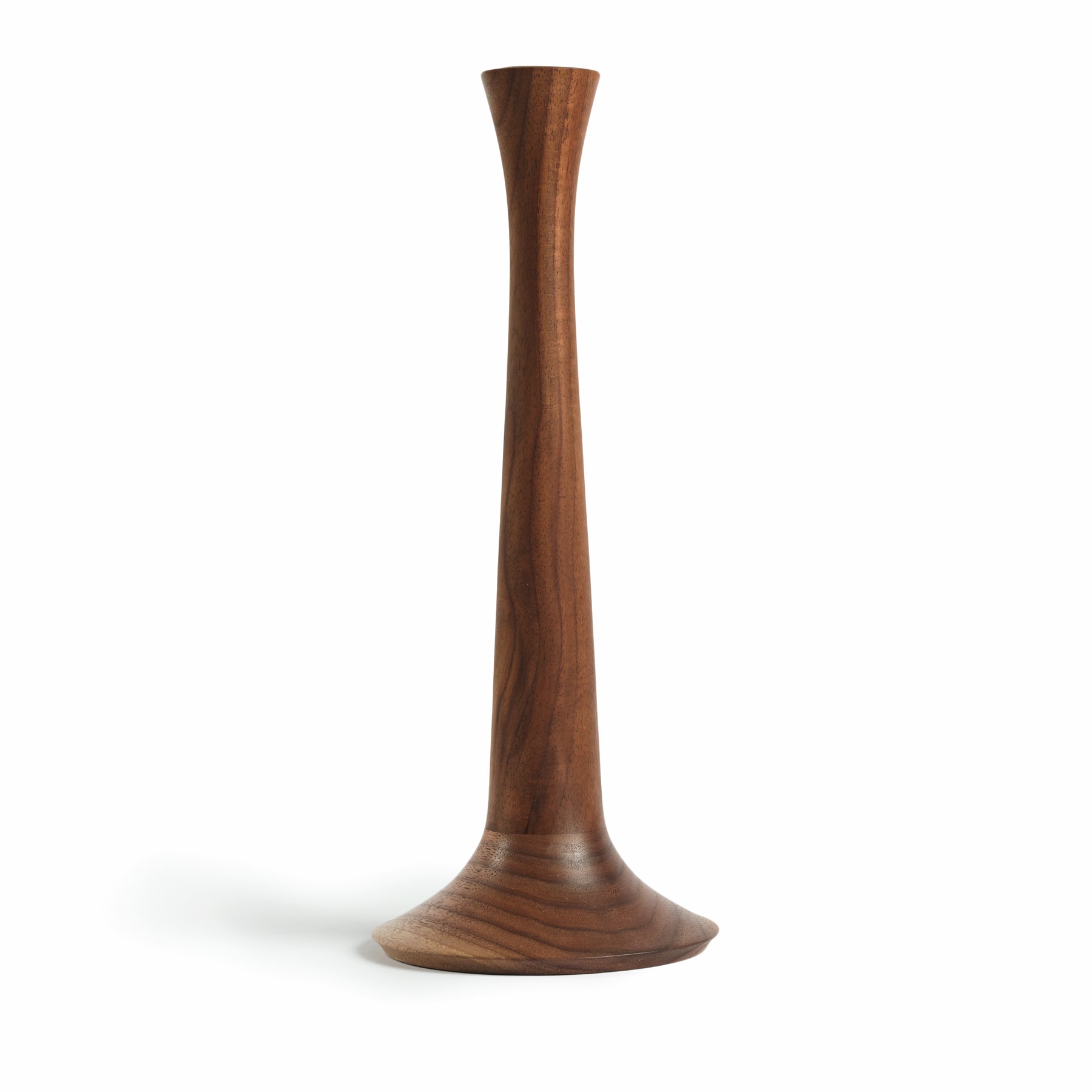 Handcrafted Walnut Wood Candle Holder - Vintage Home Decor for Dining Table, Wedding Centerpiece & Fireplace Mantel
