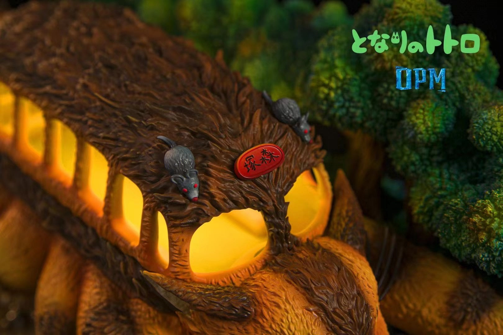 OPM Studio My Neighbor Totoro Desktop Decoration Scene - Cute Anime Figure Collectible for Office Desk, Home Shelf Display | Perfect Gift for Studio Ghibli Fans