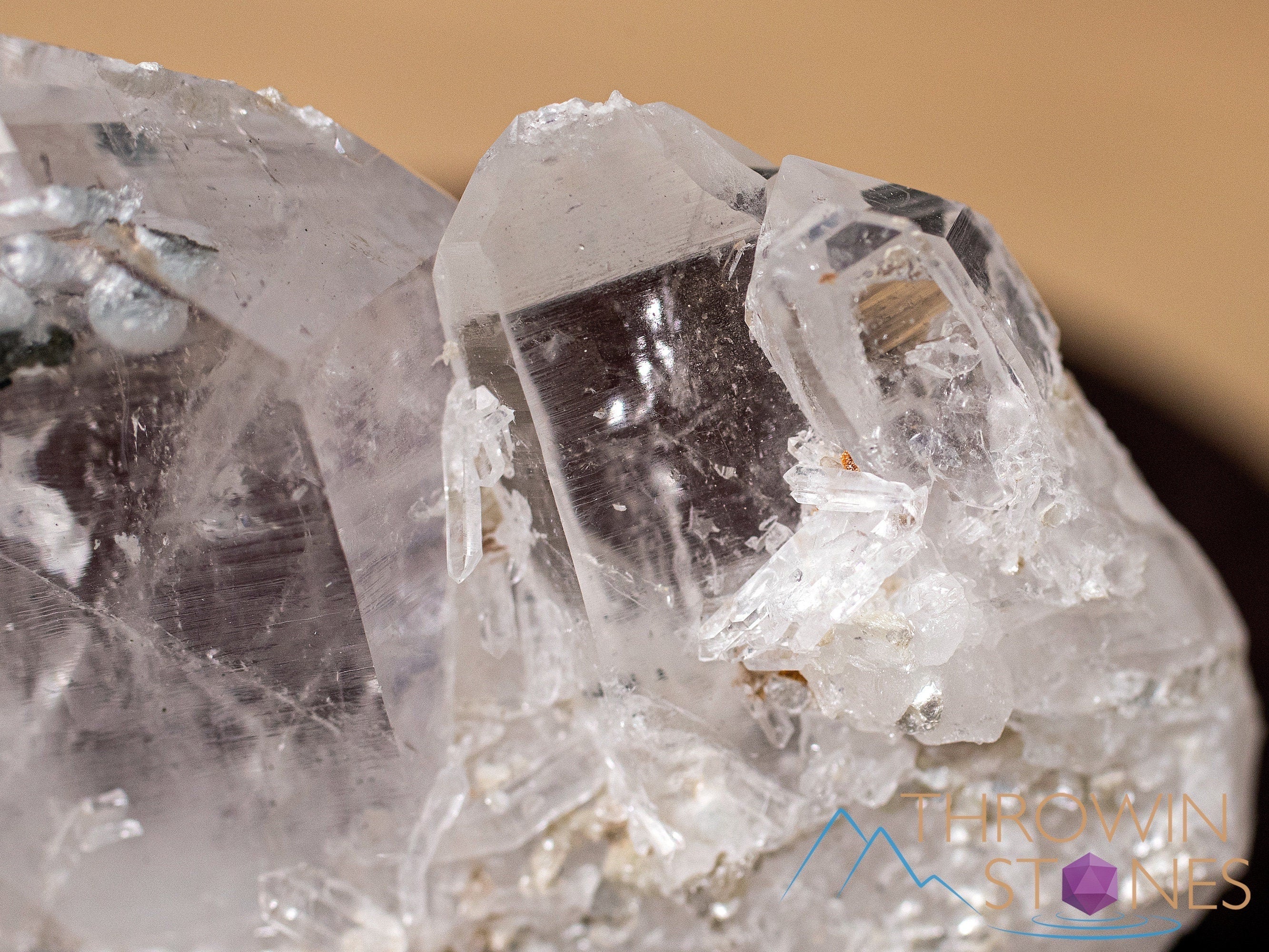 Natural Cookeite in Clear Quartz Raw Crystal - Healing Stone, Housewarming Gift & Home Decor | Perfect for Meditation, Reiki, and Spiritual Healing