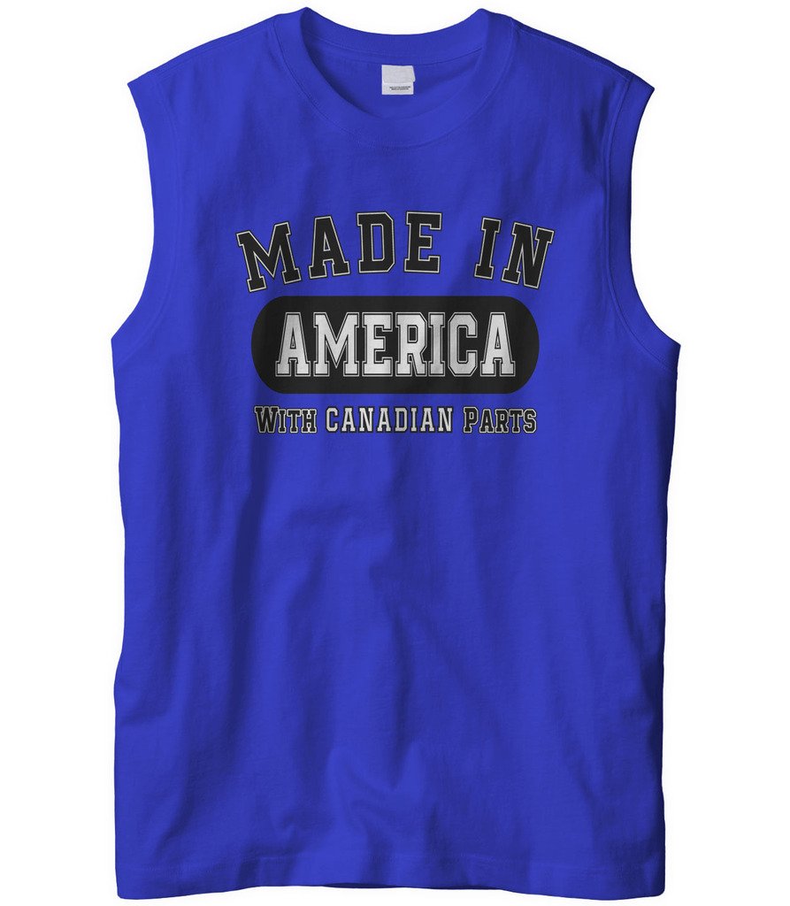 Cybertela Men's Sleeveless T-Shirt - Premium Quality, Made in USA with Canadian Materials - Perfect for Gym, Workouts & Summer Outdoor Activities