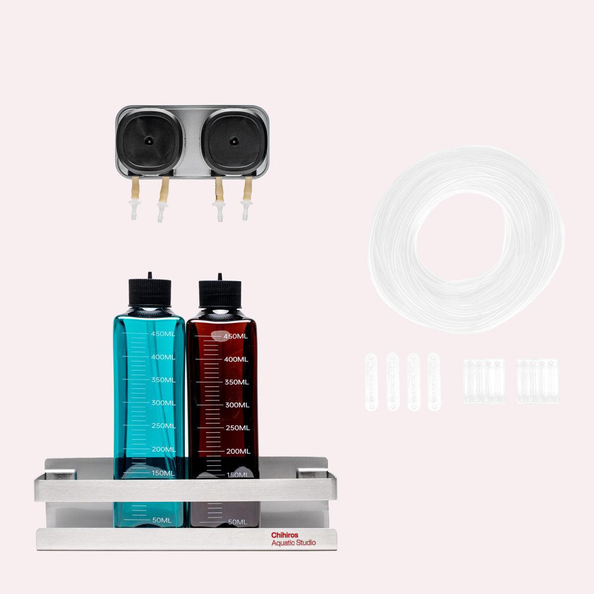 Chihiros 2 Head Dosing System - Automatic Aquarium Fertilizer Dispenser for Planted Tanks | Perfect for Freshwater Fish Tanks & Aquatic Plant Care