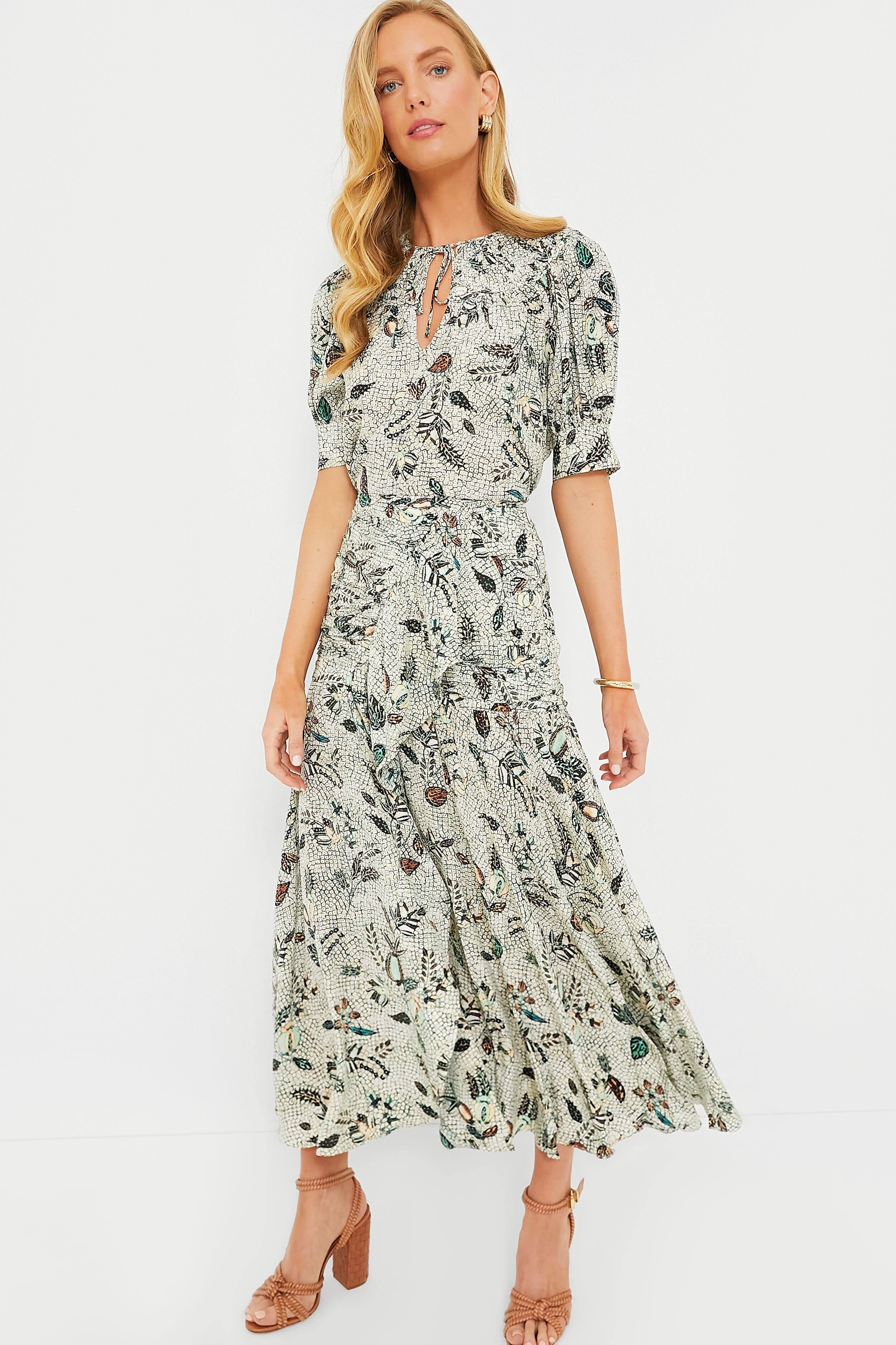 Georgina Skirt with Botanical Print - Floral Maxi Skirt for Women | Boho Chic Summer Dress, Beach Vacation & Casual Outfit