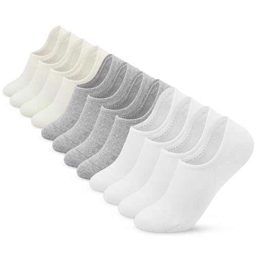 6pairs-white2+gray2+beige2