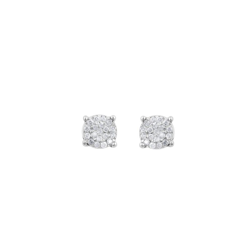 1/6 Carat T.W Diamond Sterling Silver Stud Earrings for Women - Hypoallergenic Fine Jewelry Gift for Her - Perfect for Everyday Wear, Parties & Special Occasions