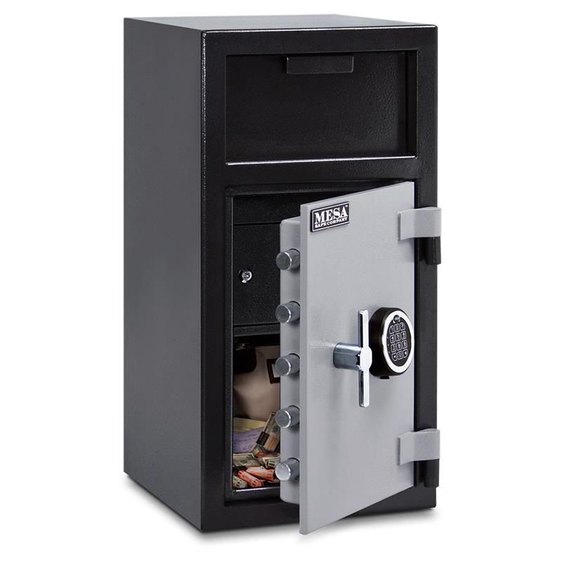 MFL2714E Electronic Lock Safe Box for Home & Office - Secure Cash, Jewelry & Documents - Fireproof & Waterproof Security Safe for Valuables Storage