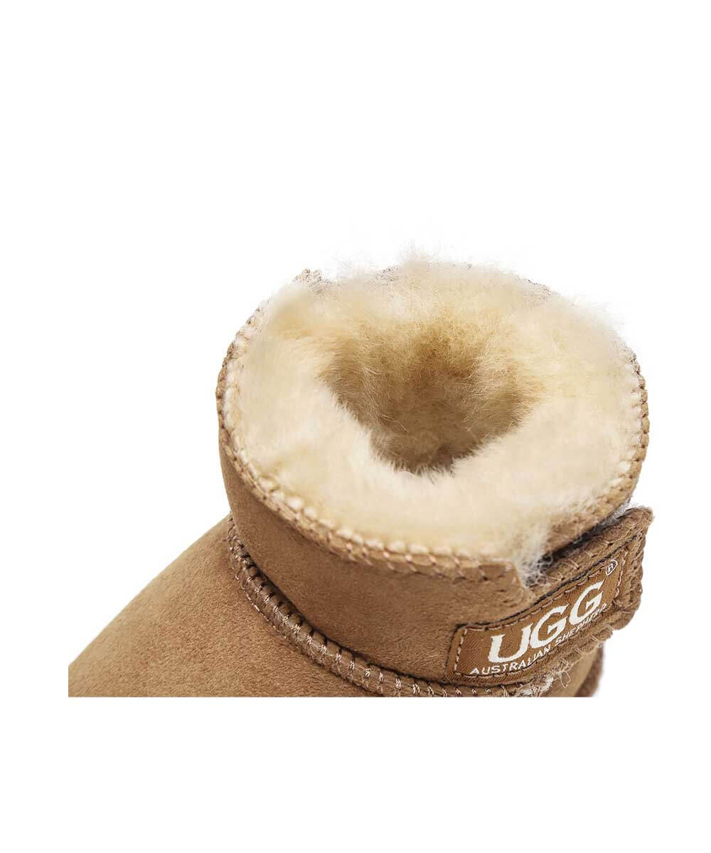 UGG Baby Beanie Bootie Gift Set - Soft Wool Booties & Hat for Newborns & Infants | Perfect Baby Shower Gift & Winter Outfit Accessories