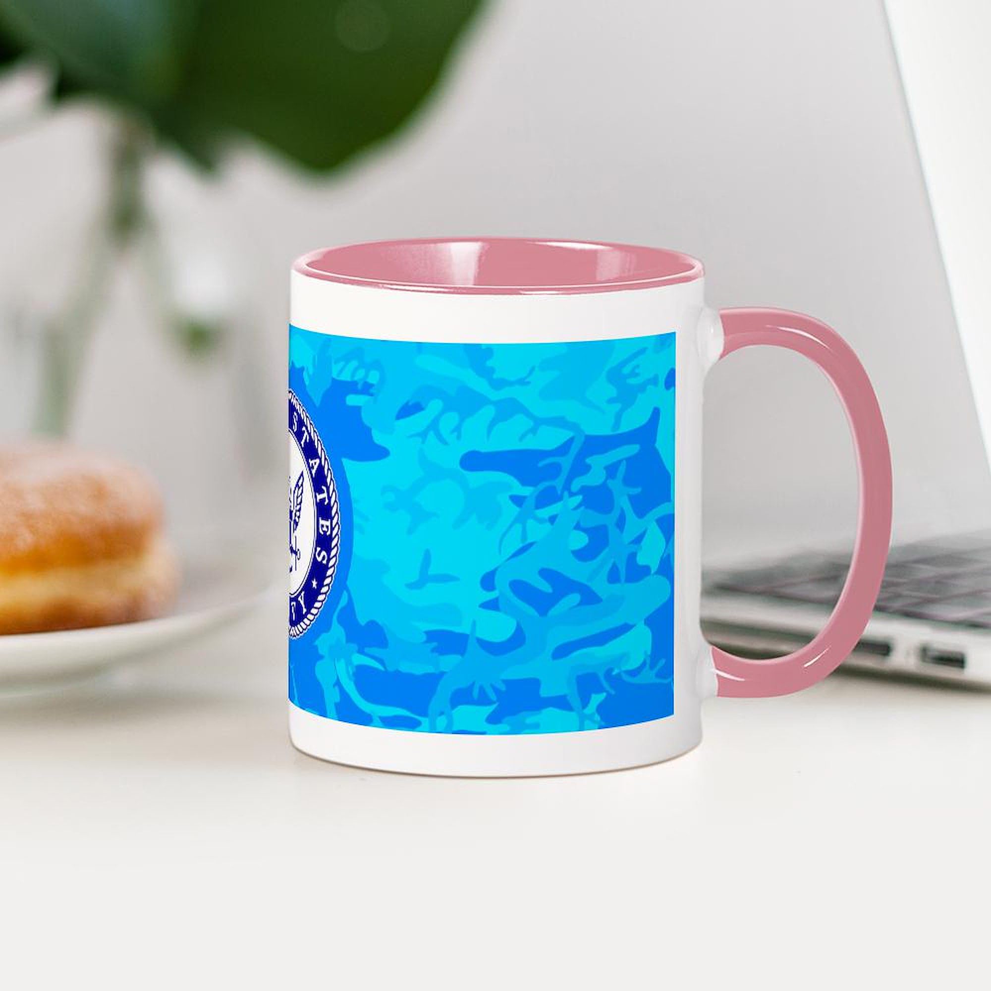 US Navy 11 oz (325 ml) Ceramic Coffee Mug - Patriotic Military Gift for Veterans, Navy Lovers - Perfect for Home, Office & Military Appreciation Events