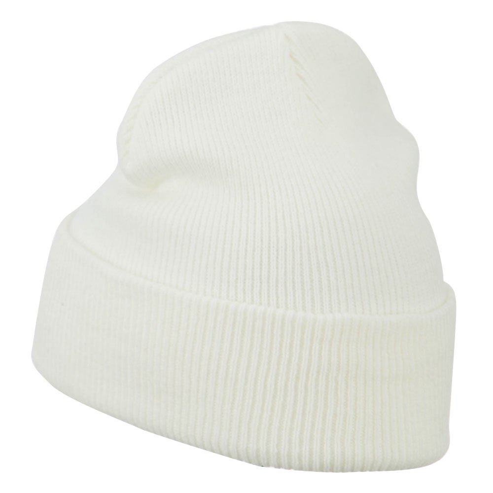 e4Hats.com Smile Face Embroidered Long Beanie - Winter Warm Knit Hat for Men & Women - Perfect for Skiing, Snowboarding & Cold Weather Activities