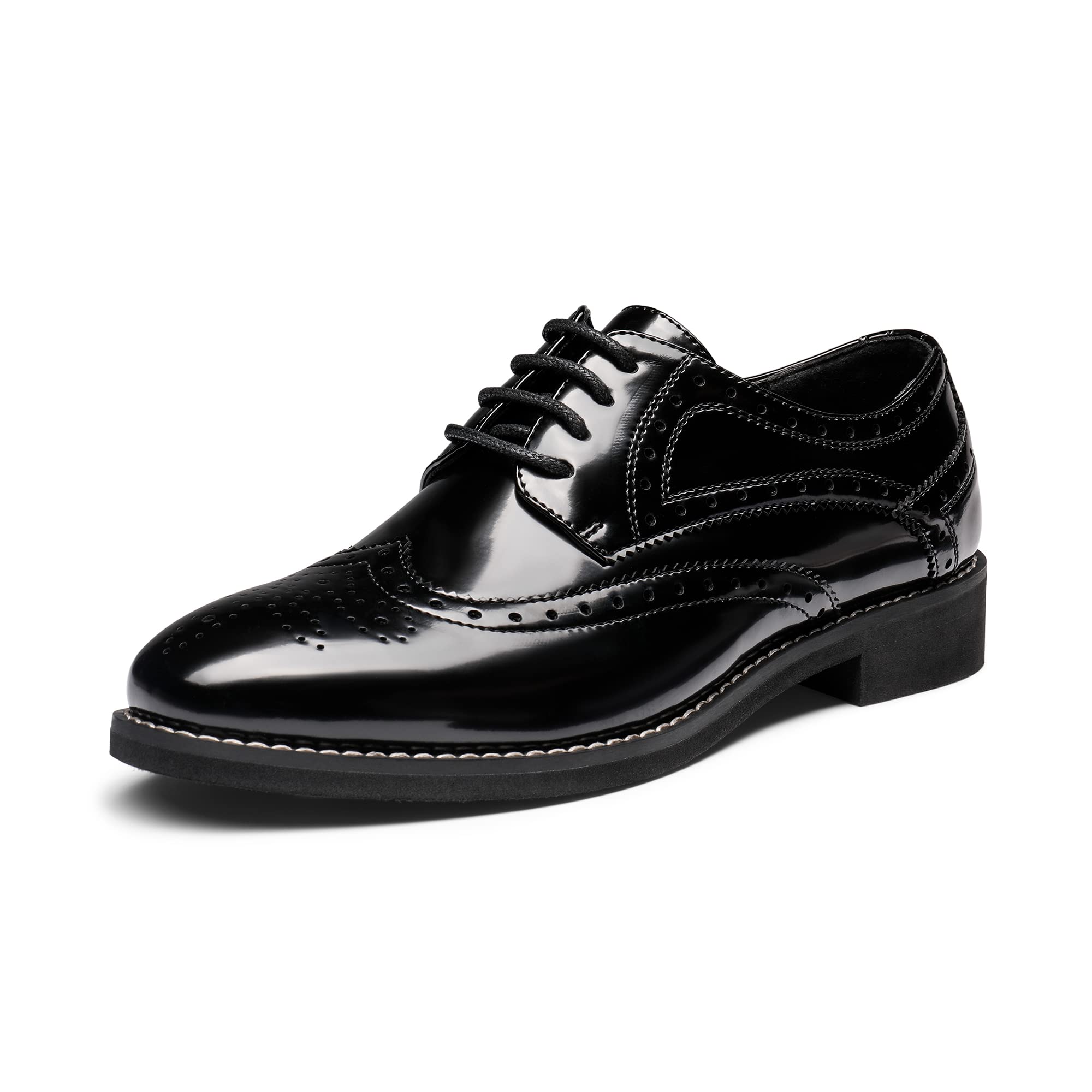 Bruno Marc Women's Classic Oxford Dress Shoes - Wingtip Brogue Lace Up Formal Business Shoes for Office, Wedding & Professional Occasions