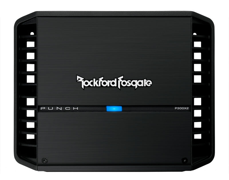 Rockford Fosgate P300X2 600W 2-Channel Amplifier - High Power Car Audio Amp for Cars, Trucks & SUVs | Perfect for Bass Boost & Sound System Upgrades