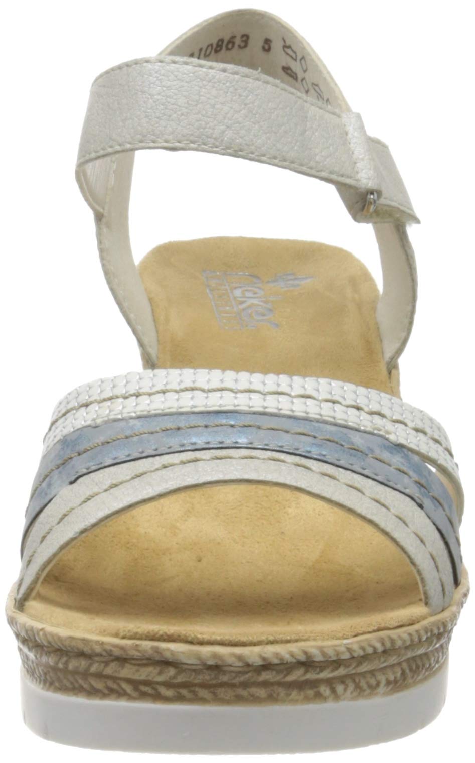 Rieker Women's Comfortable Closed Toe Sandals with Arch Support - Perfect for Walking, Travel & Summer Outfits