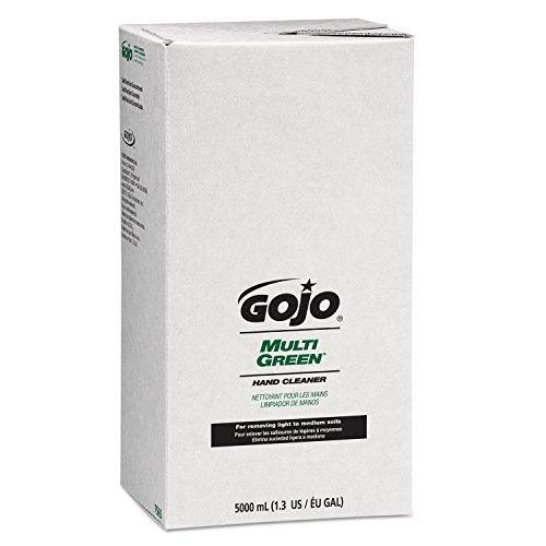 GOJO Multi Green 5000 mL Hand Cleaner Refill - Industrial Strength, Non-Toxic, Eco-Friendly | Perfect for Commercial Kitchens, Hospitals, and Automotive Workshops