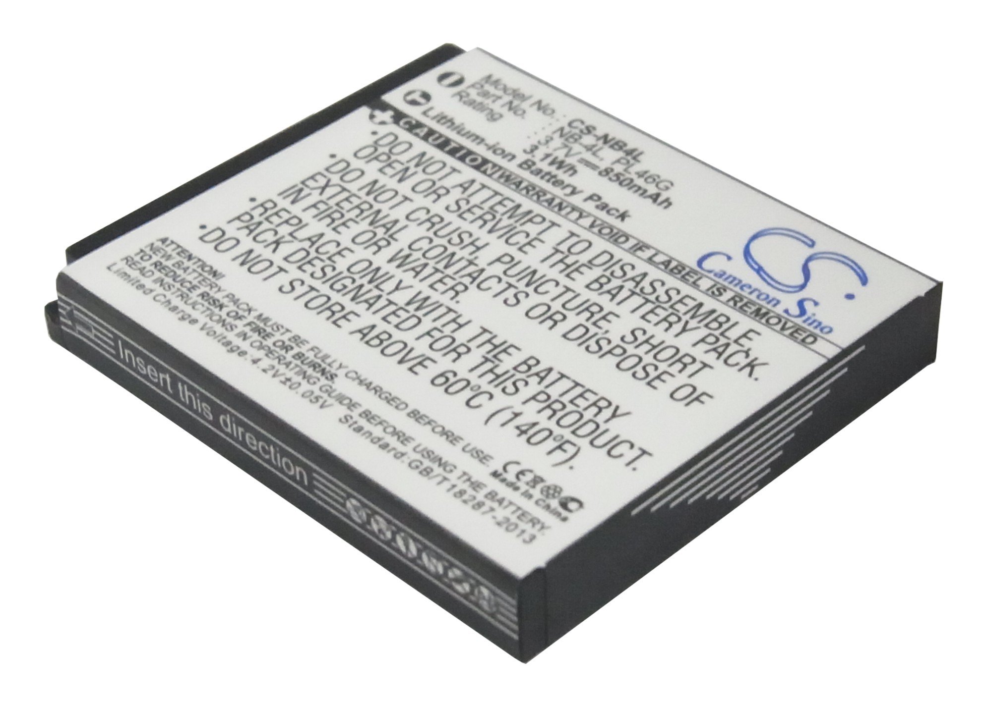 XPS Replacement Battery for Canon Digital IXUS 100/110/120/130/30/40/50 & More - NB-4L PL46G Compatible - Power Your Photography Adventures