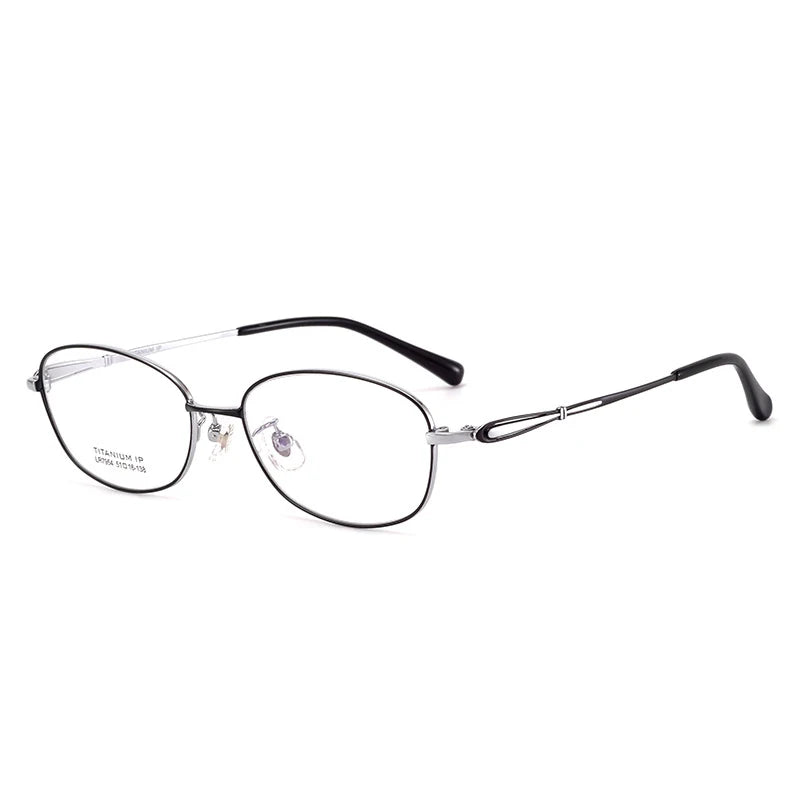 Bclear Women's Full Rim Oval Titanium Eyeglasses Frame 7954 - Lightweight & Durable Eyewear for Work, Reading & Fashion