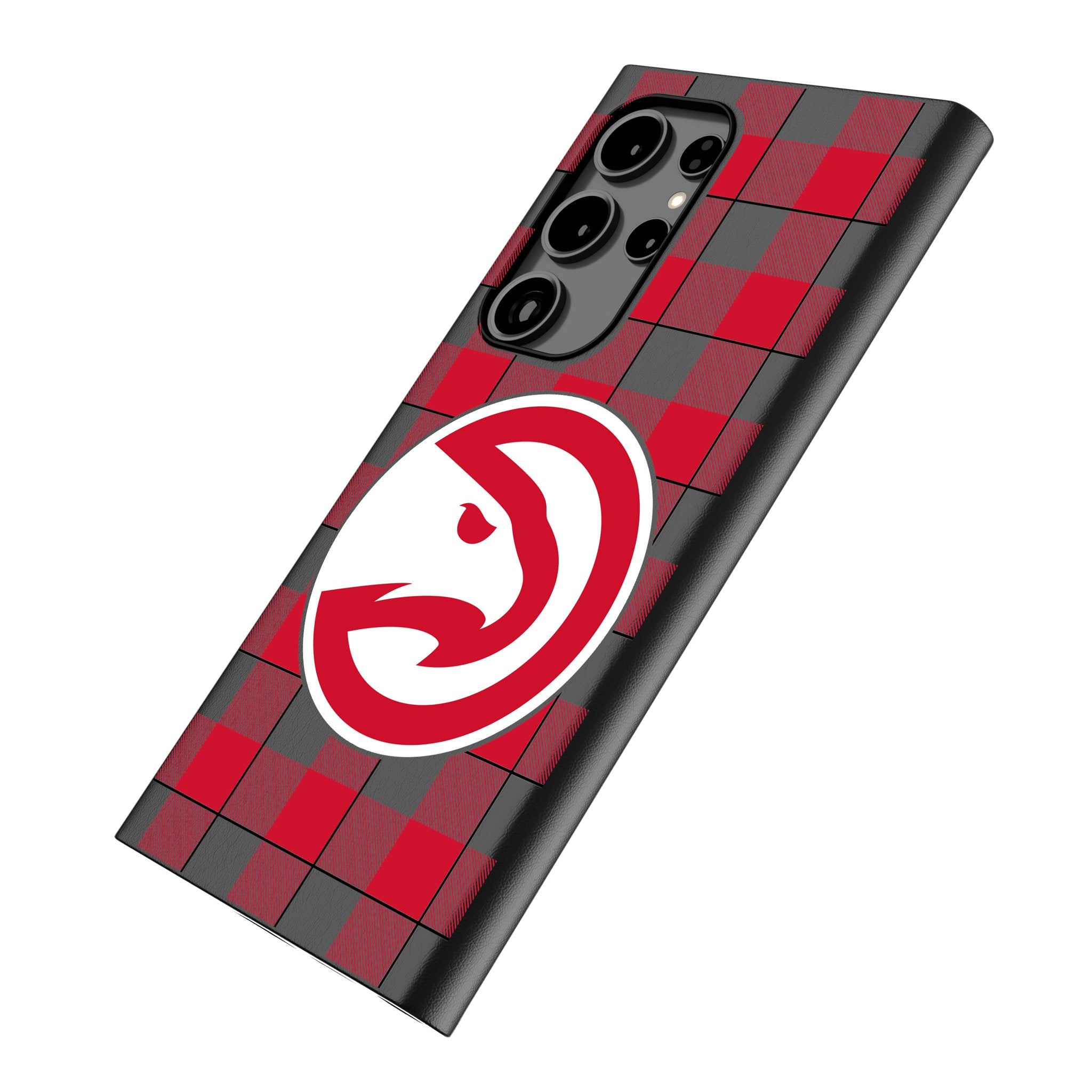 Atlanta Hawks Plaid MagSafe Compatible Phone Case for Samsung Galaxy S21 S22 S23 - Durable Protective Cover for Everyday Use & Sports Events