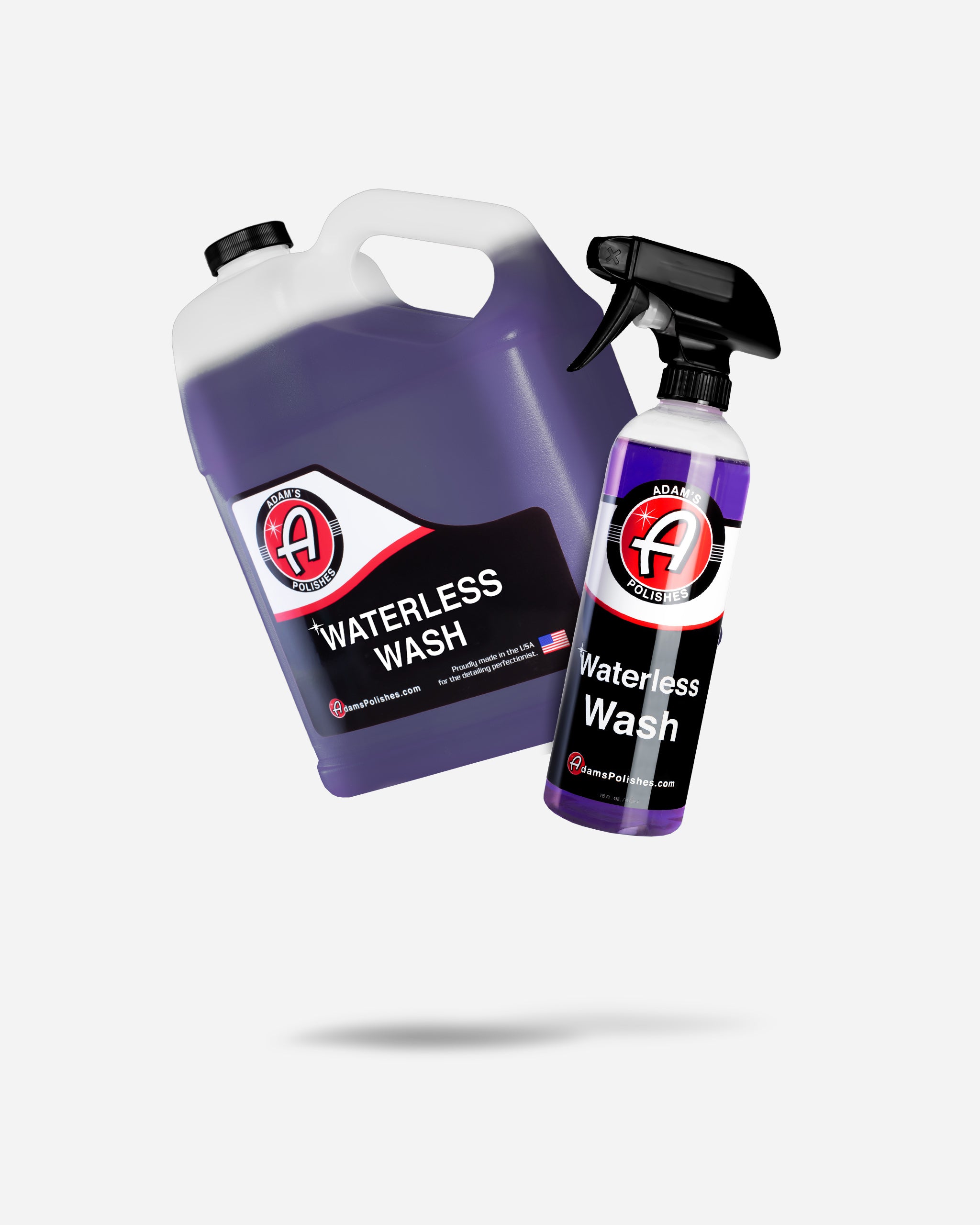 Adam's Waterless Car Wash & Wax Gallon (128oz) - Free 16oz Spray Bottle Included | Quick Detailer for RV, Boat & Motorcycle Cleaning | Eco-Friendly Waterless Wash Solution