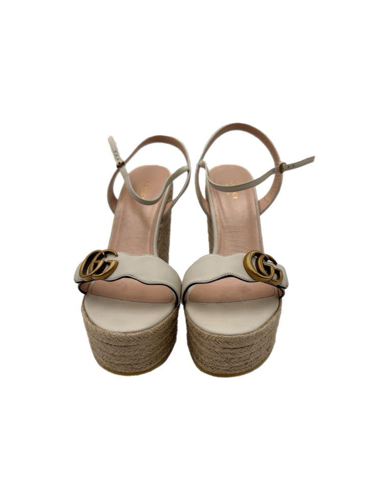 Gucci Mystic White Lifford Sandals for Women | Size 42 (US 12) | Luxury Designer Flip Flops for Beach, Pool & Summer Outfits