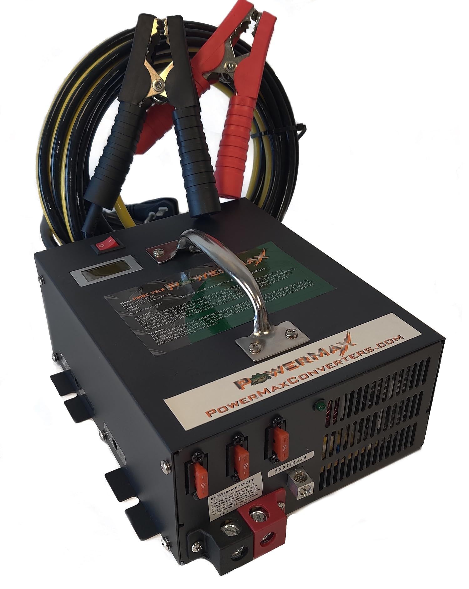 PowerMAX PMBC-75M 12V 7.5A Smart Battery Charger & Maintainer - 1 Pack - Perfect for Cars, Motorcycles, ATVs & Marine Batteries - Automatic Charging with Safety Protection