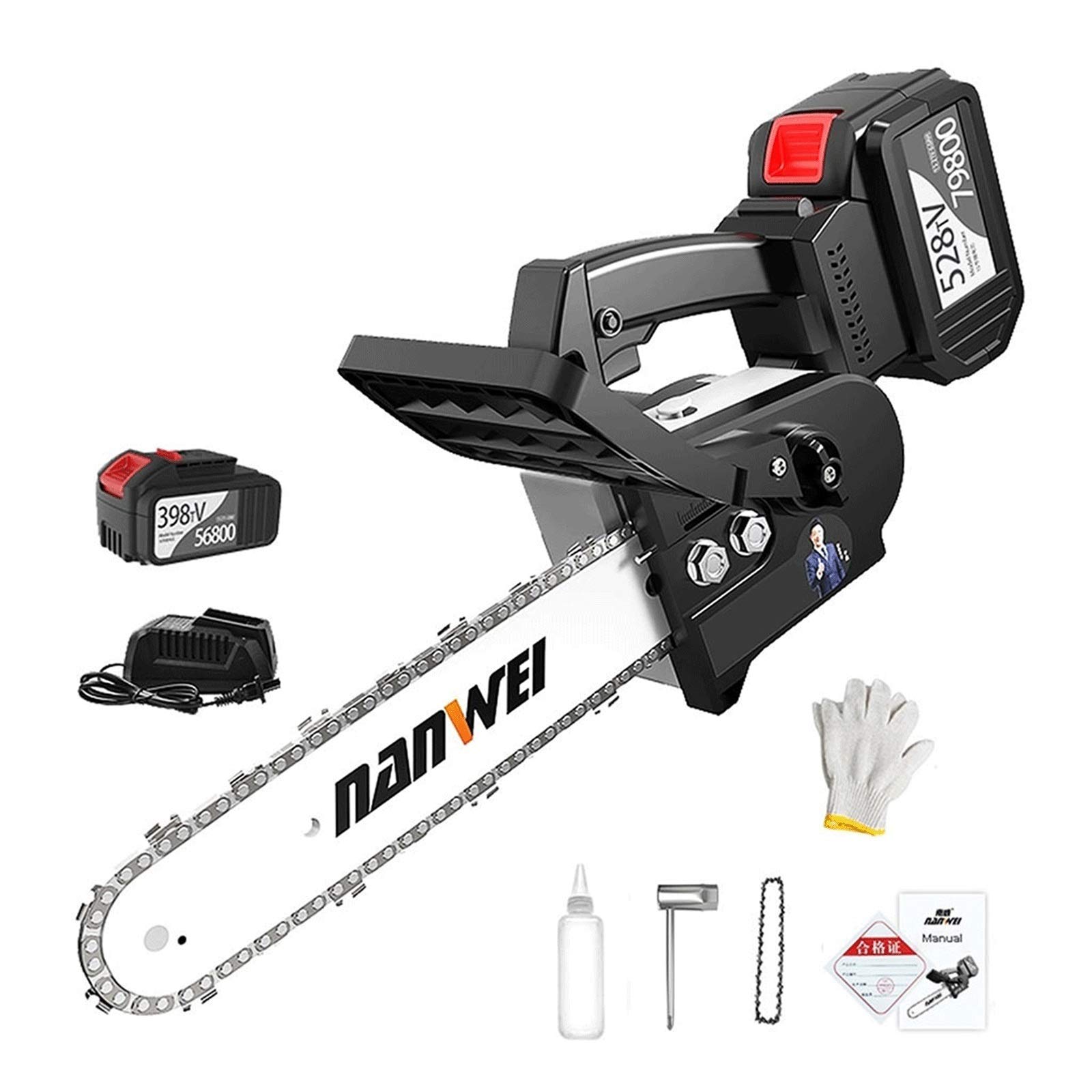 Portable Electric Saw - Mini One-Handed Cordless Saw with Strong Power & 2 Batteries - Lightweight & Easy to Use for Wood Cutting, Tree Pruning, Gardening & DIY Projects - Perfect for Home Improvement, Woodworking & Outdoor Landscaping